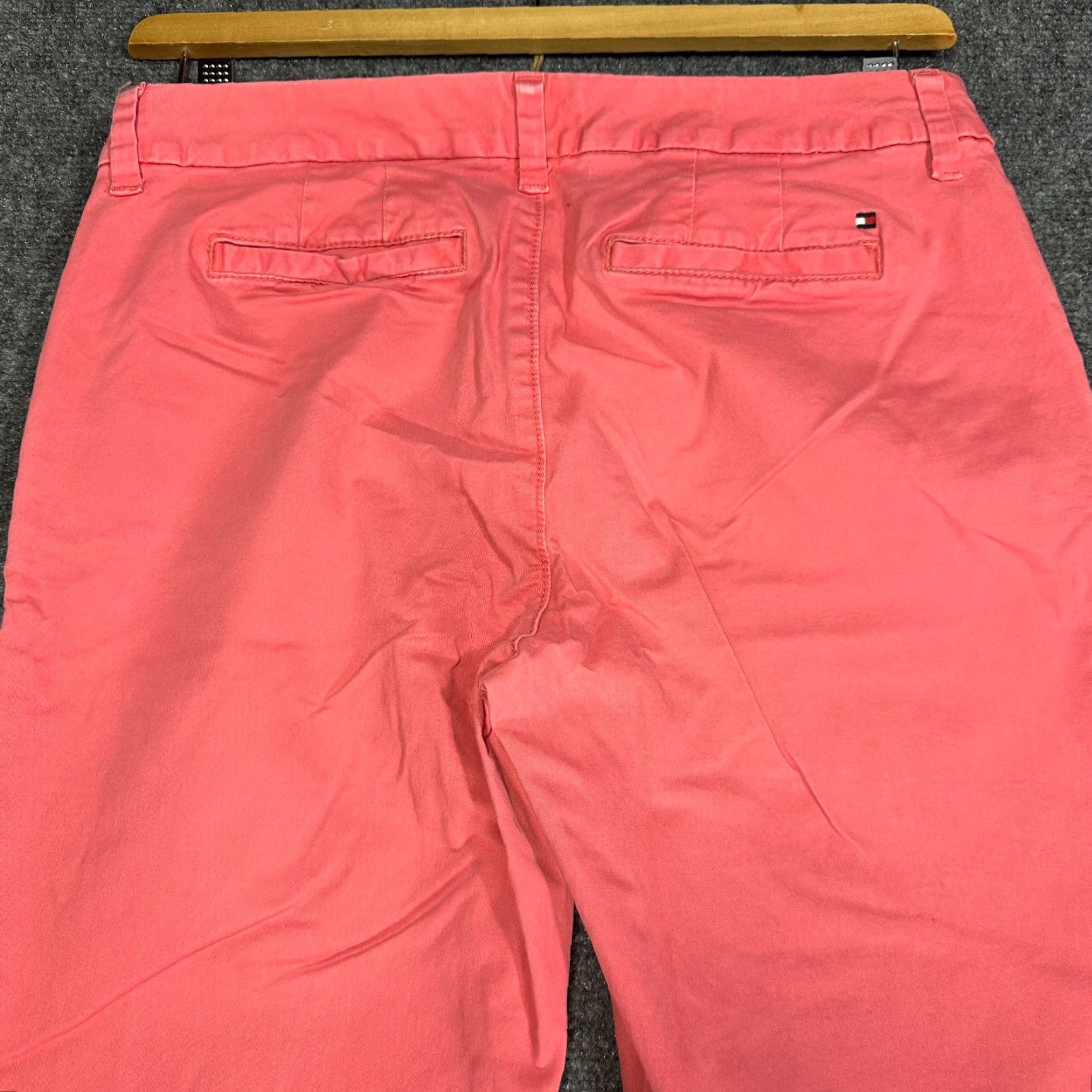 Tommy Hilfiger Tommy Hilfiger Pants Womens 6 Pink Cotton Stretch Slim Ankle Chino Pockets Size 28" / US 6 / IT 42 - 8 Thumbnail