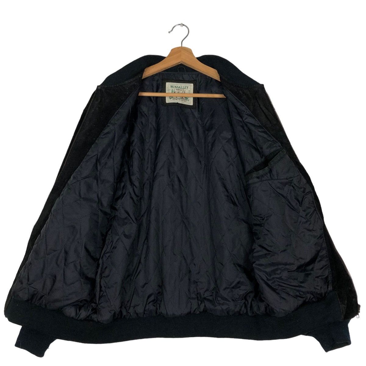 Japanese Brand 🔥Vtg Sunvalley Genuine Leather Bomber Jacket Issey Miyake Size US L / EU 52-54 / 3 - 11 Thumbnail