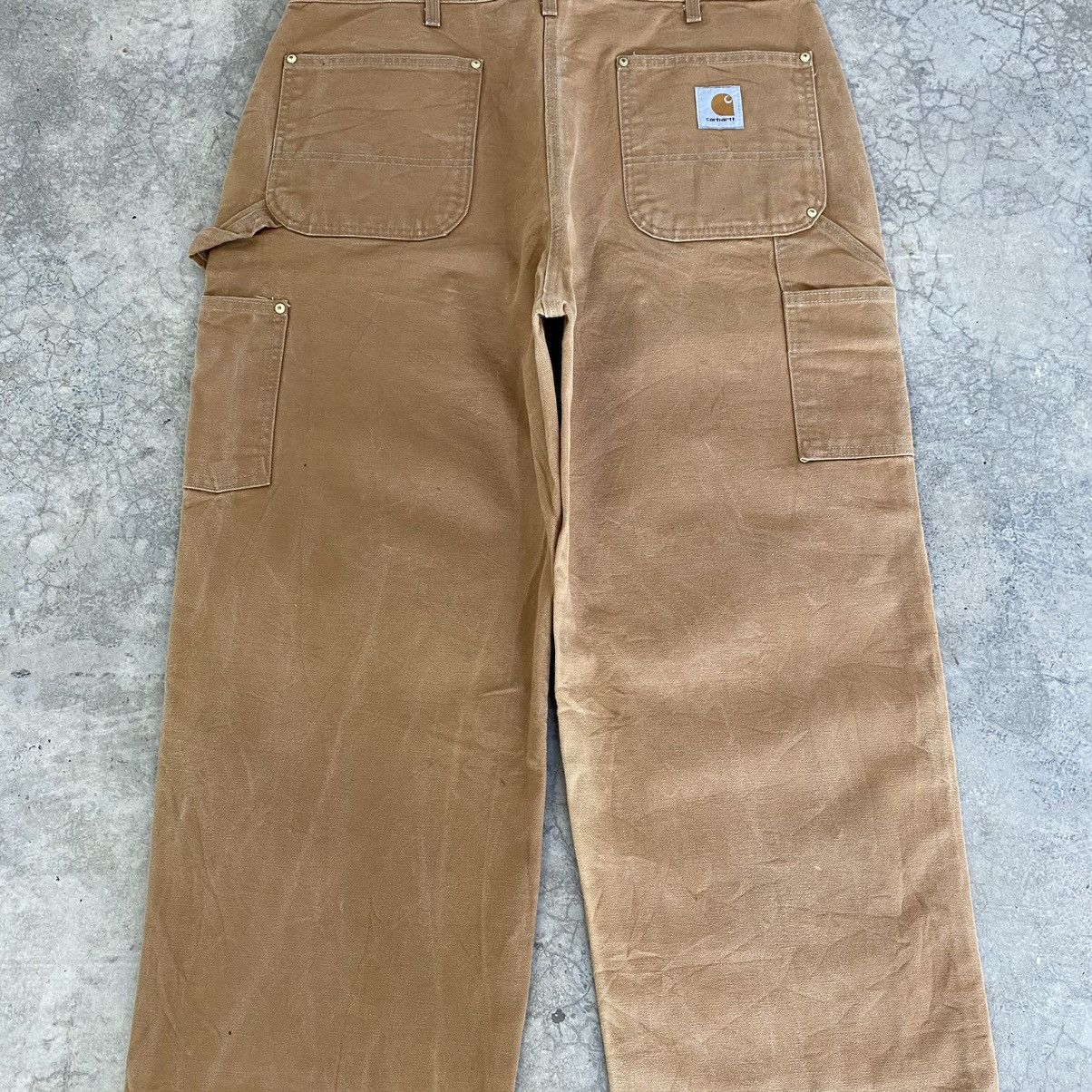 Carhartt Vintage Carhartt Double Knee Tan Carpenter Workwear Pants Size US 35 - 19 Thumbnail