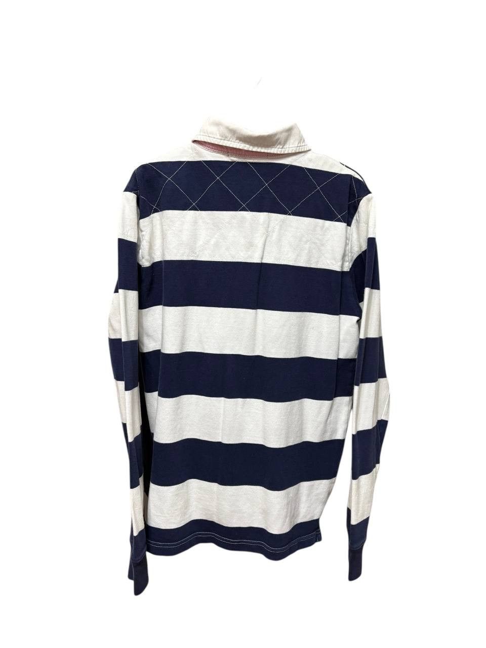 Polo Ralph Lauren Polo Ralph Lauren Rugby Striped Vintage Long Sleeve Polo Tee Size US S / EU 44-46 / 1 - 5 Thumbnail