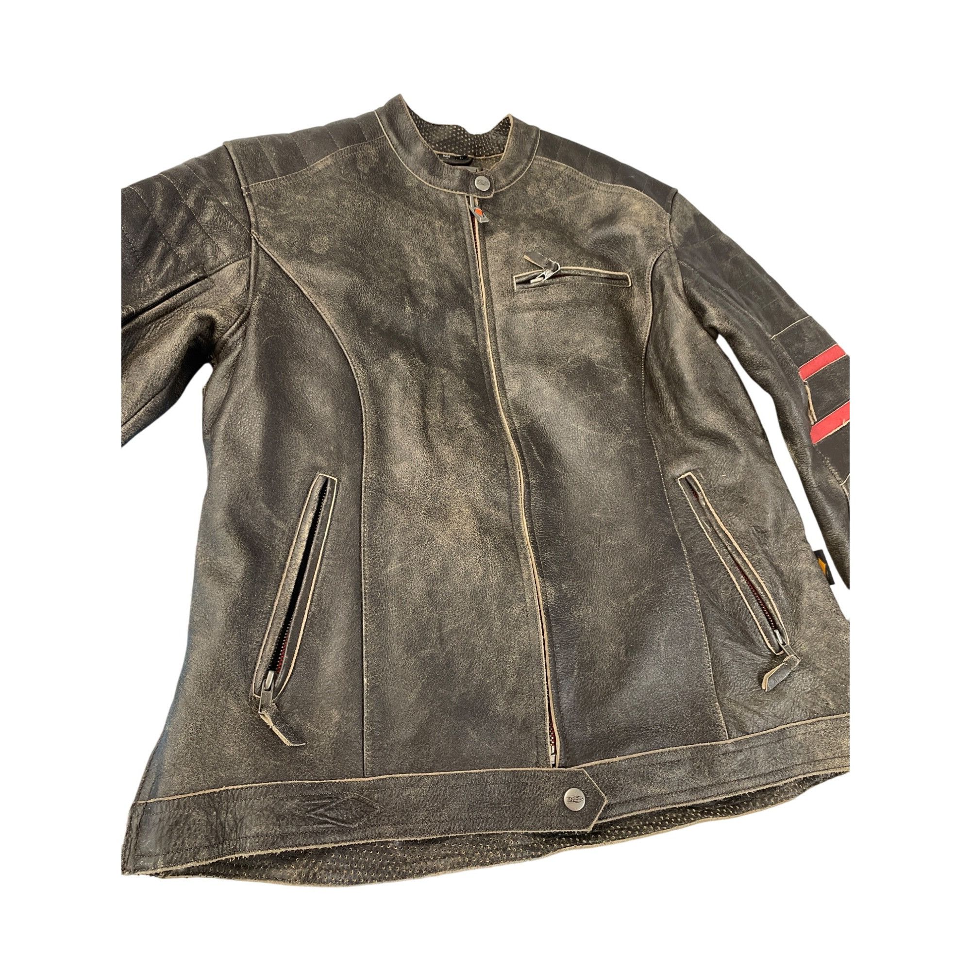 Other Power Trip Womens Brown Leather Motorcycle casual Jacket SKU Size L / US 10 / IT 46 - 3 Thumbnail