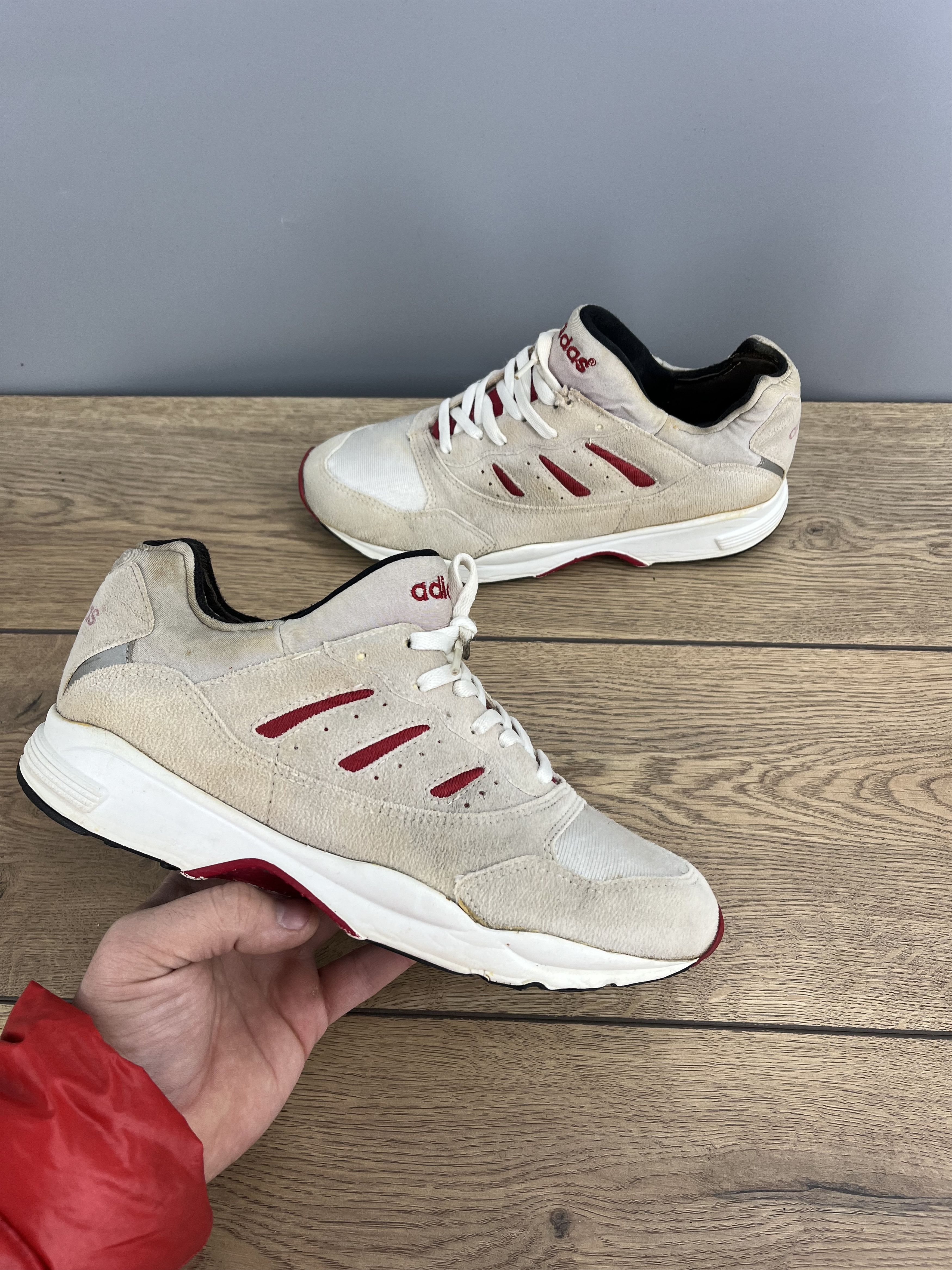 Adidas Adidas Womens Retro Runner Sneakers White Pink Yellow Size US 8 / IT 38 - 1 Thumbnail