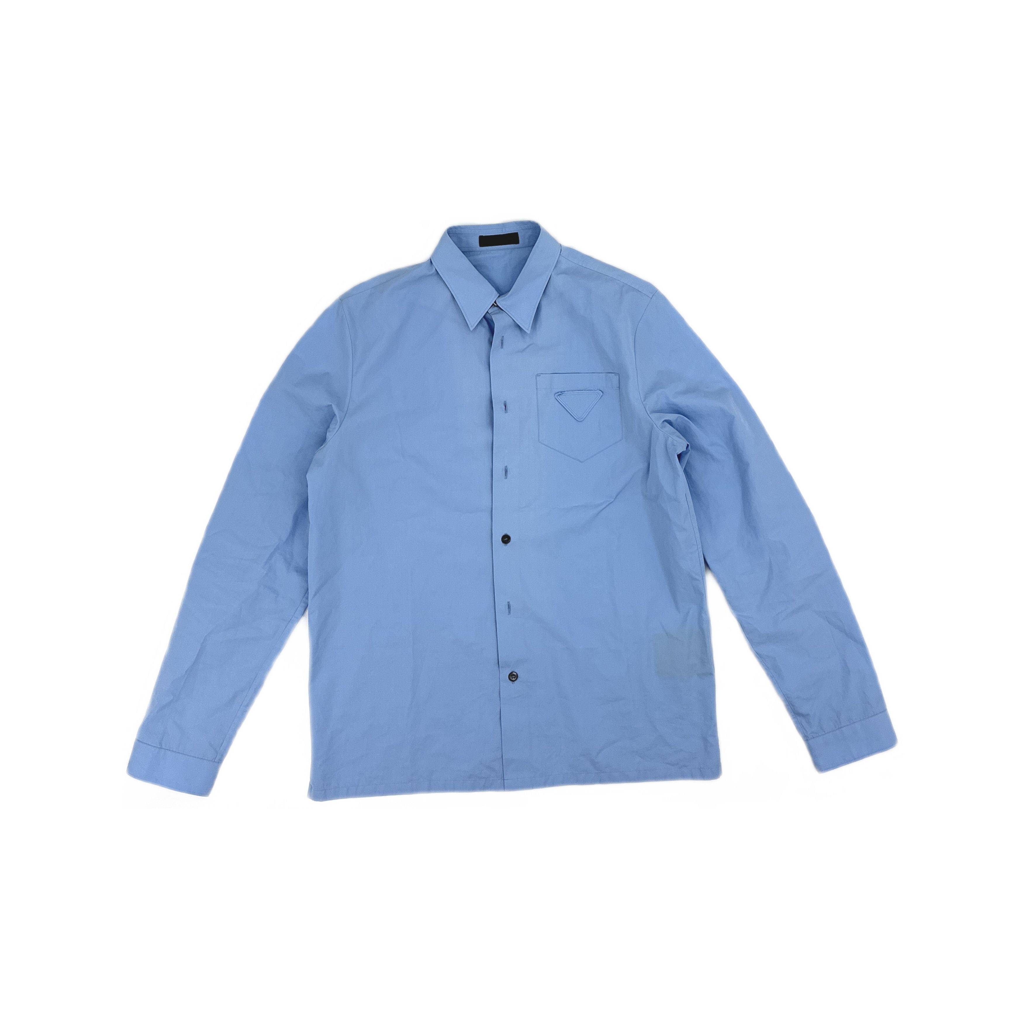 Prada Prada Triangle Logo Button Up Shirt Size M Size US M / EU 48-50 / 2 - 1 Thumbnail