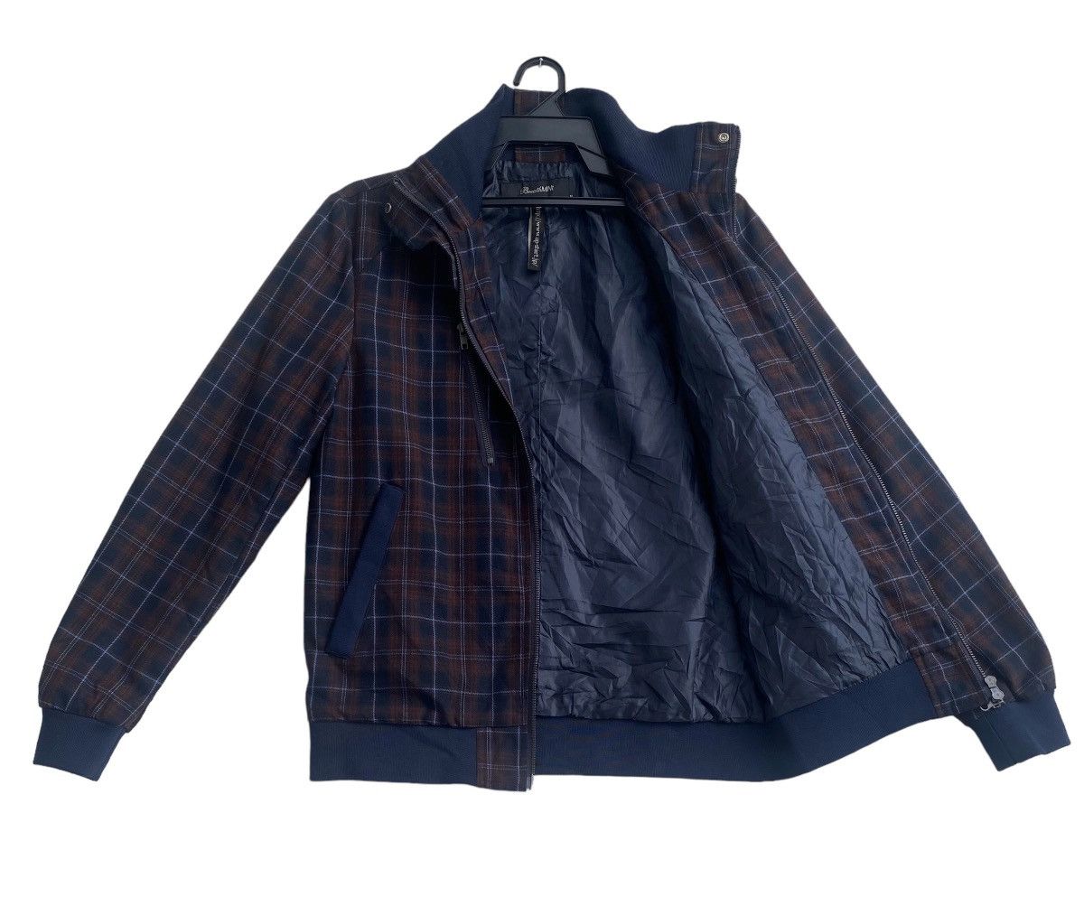 Japanese Brand BREATH MINT japan dobby check classic multi zip punk jacket Size US M / EU 48-50 / 2 - 3 Thumbnail