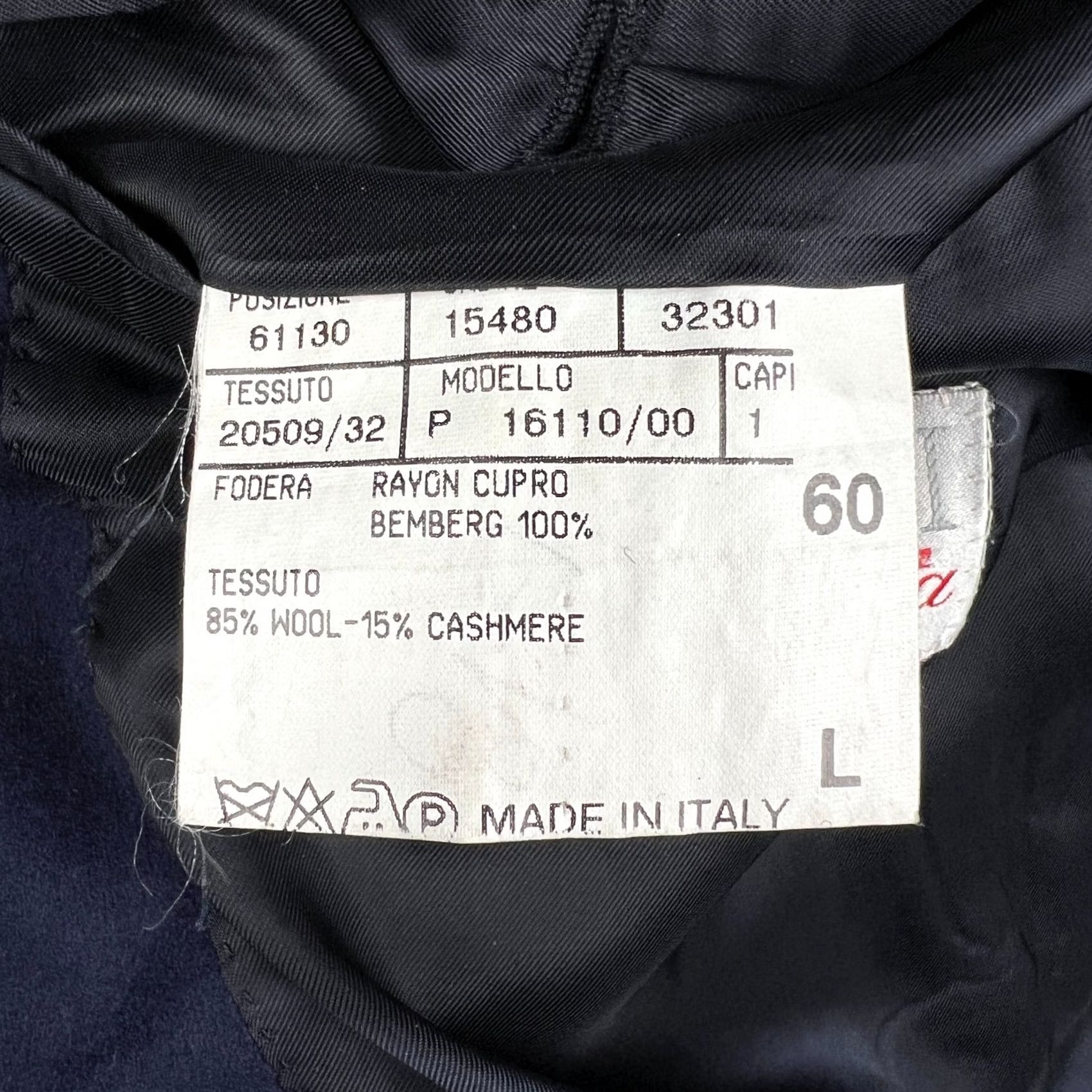 Canali Canali Proposta Loro Piana Wool Cashmere Blazer Jacket 50L Blue Sport Coat Mens Size 50R - 7 Thumbnail