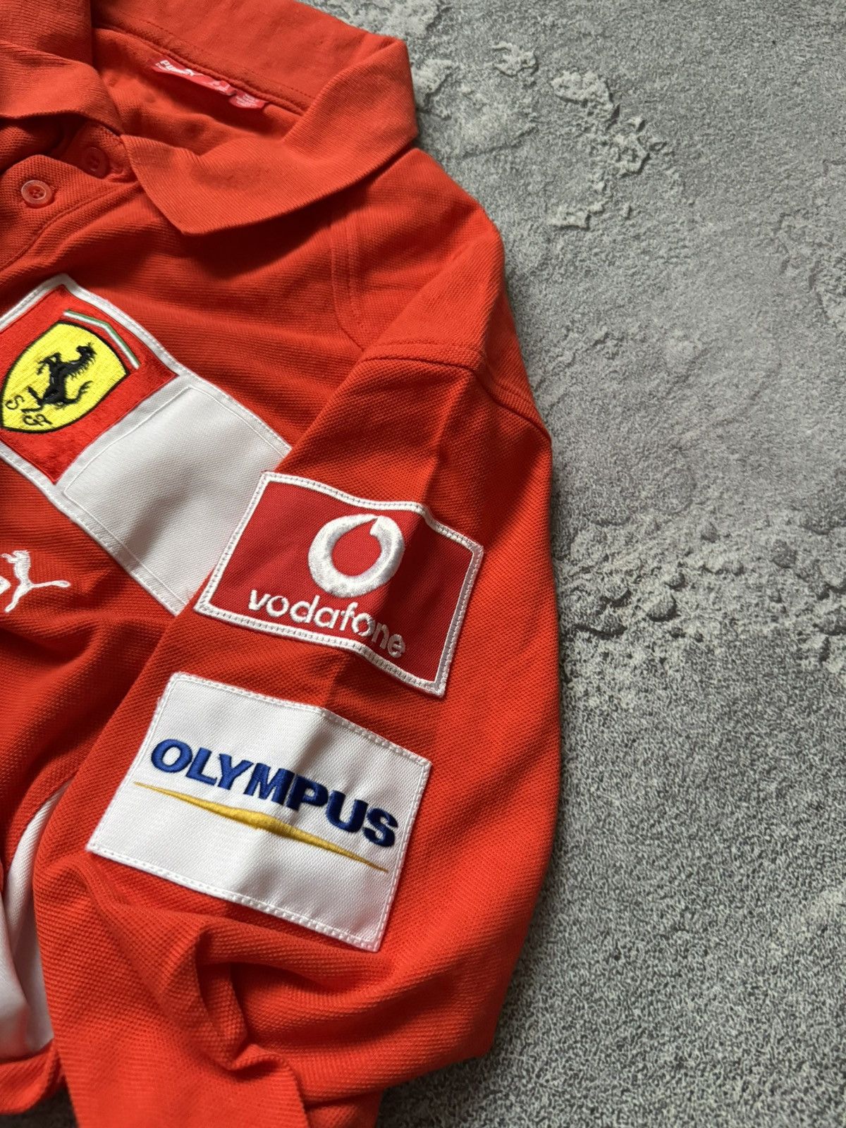 Ferrari × Puma Puma L Ferrari red racing long sleeve polo tee jersey Size US L / EU 52-54 / 3 - 12 Thumbnail
