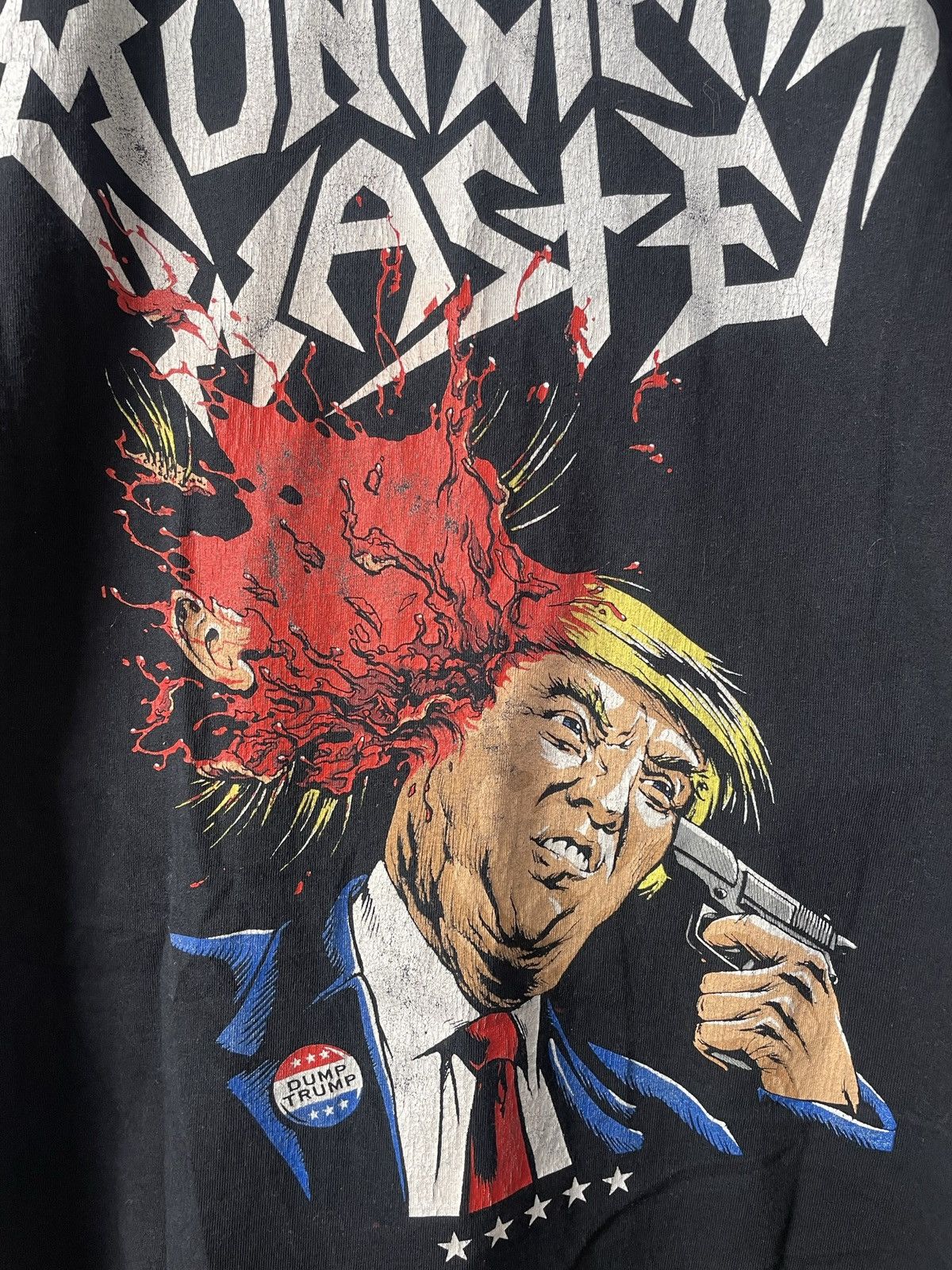 Band Tees Vintage Y2k Municipal Waste Donald Trump Walls Of Death Tee Size US XL / EU 56 / 4 - 3 Thumbnail