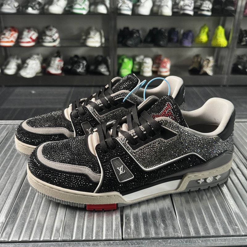 Louis Vuitton Louis Vuitton Trainer Black Gray Casual Sneakers 0079 Size US 9.5 / EU 42-43 - 1 Thumbnail