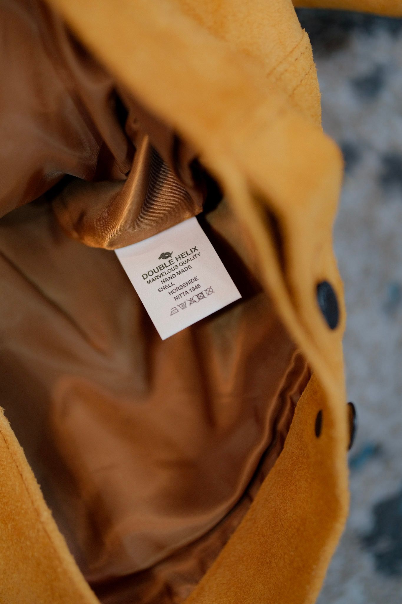 DOUBLE HELIX The Boxer Beige Suede Horsehide Leather Jacket Double Helix Size US M / EU 48-50 / 2 - 3 Thumbnail