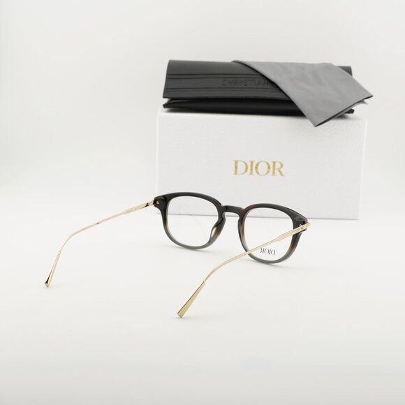 Dior Dior DIORBLACKSUITO R2I 2200 Eyeglasses Havana/Gold 49mm Size ONE SIZE - 11 Thumbnail