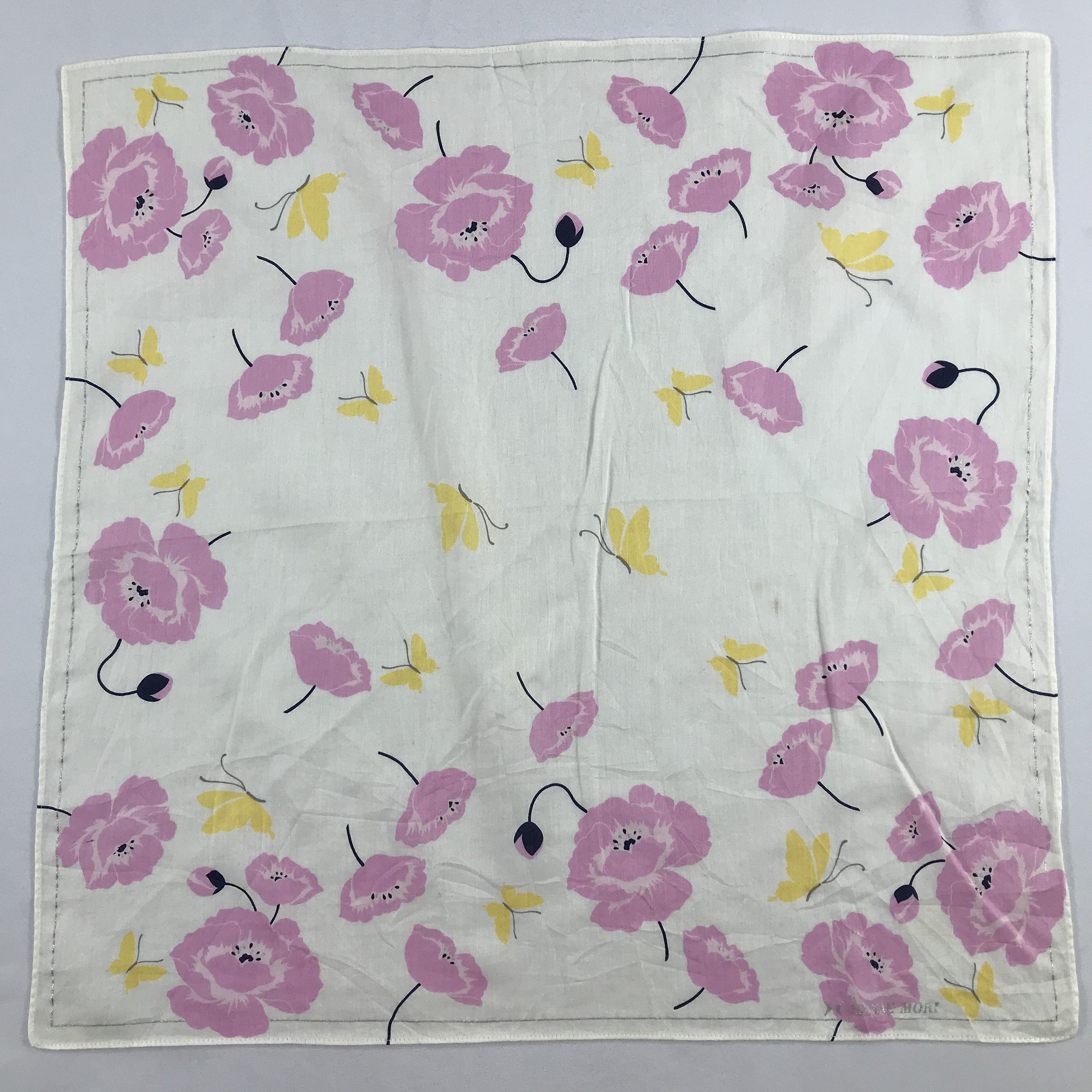 Hanae Mori × Vintage Hanae Mori Bandana / Handkerchief / Neckerchief - S2339 Size ONE SIZE - 1 Thumbnail