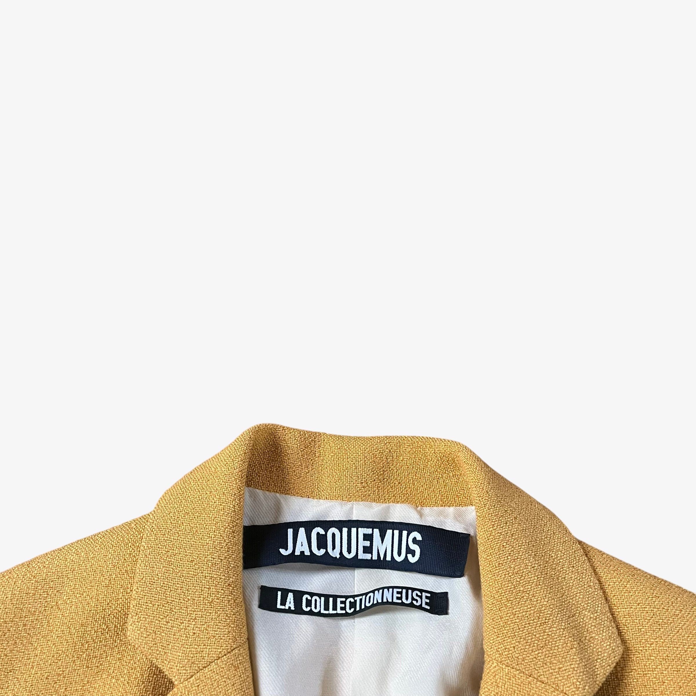 Jacquemus Women's Jacquemus La Collectionneuse Yellow Blazer Size S / US 4 / IT 40 - 2 Thumbnail