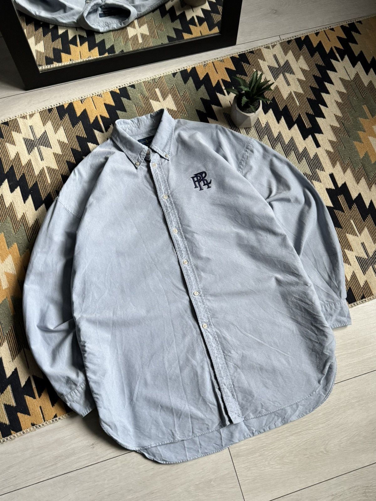 Polo Ralph Lauren Polo Ralph Lauren PRL Logo Button Up Shirt Size US XL / EU 56 / 4 - 2 Thumbnail