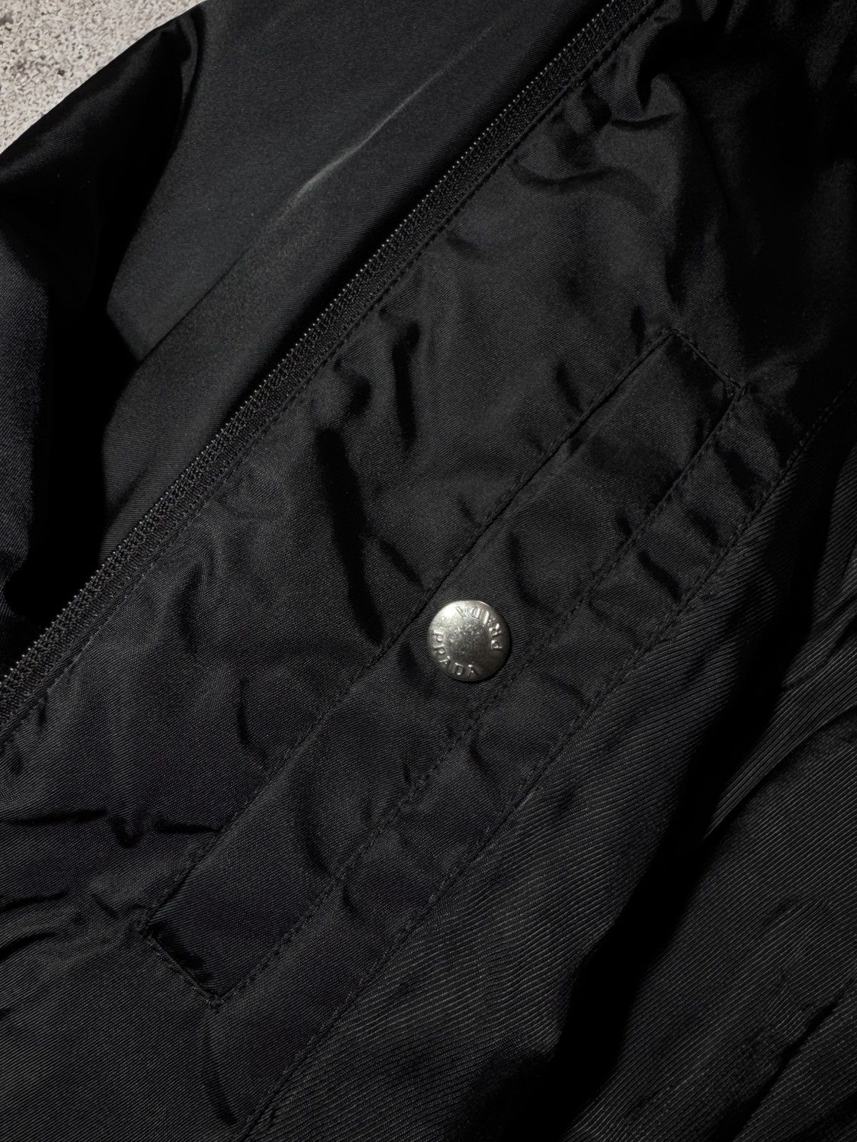 Prada Prada Nylon Bomber Jacket Black Rare Triangle Logo Size US M / EU 48-50 / 2 - 9 Thumbnail