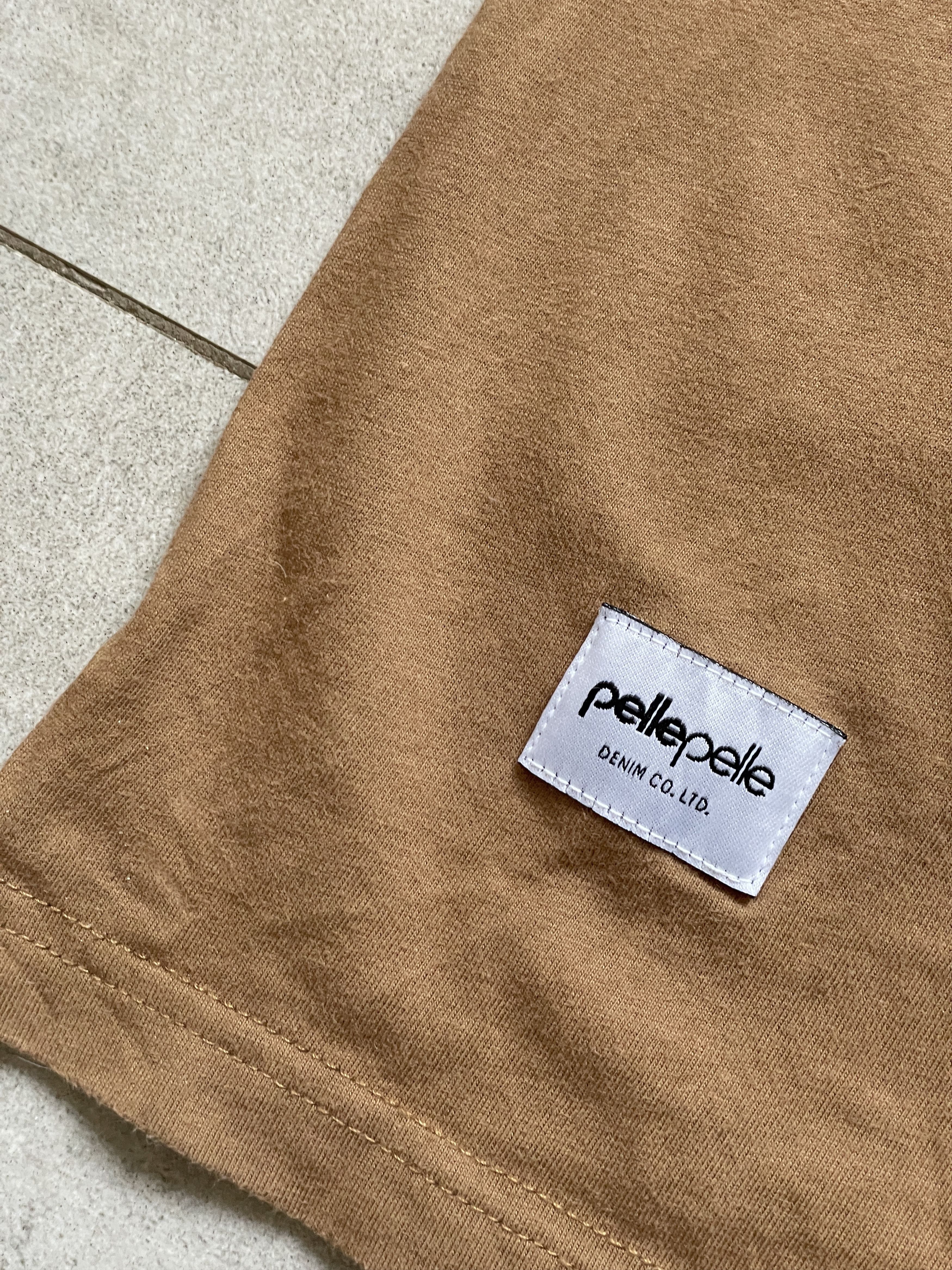 Pelle Pelle Y2K PELLE PELLE BROWN BEIGE RAP HIP HOP BAGGY TEE Size US L / EU 52-54 / 3 - 5 Thumbnail