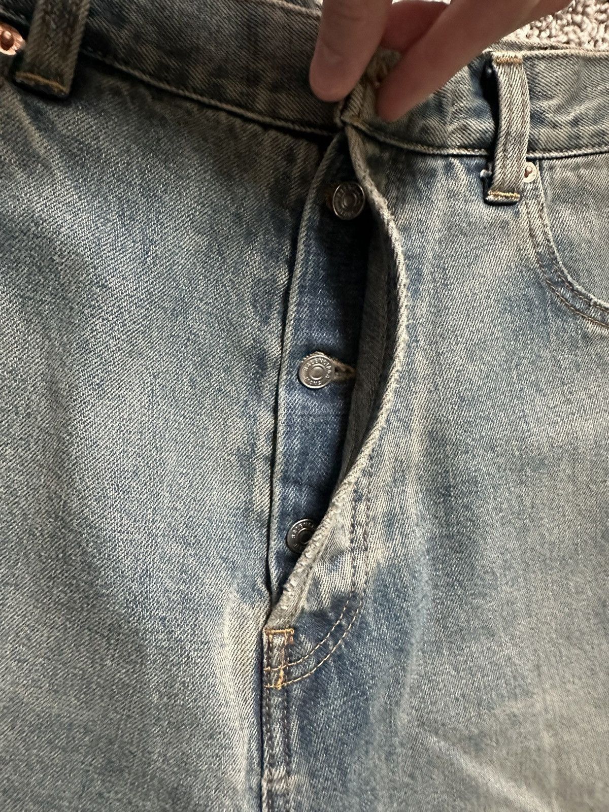 Balenciaga Balenciaga FW21 Baggy Destroyed Boxer Denim Jeans Runway Size US 30 / EU 46 - 4 Thumbnail