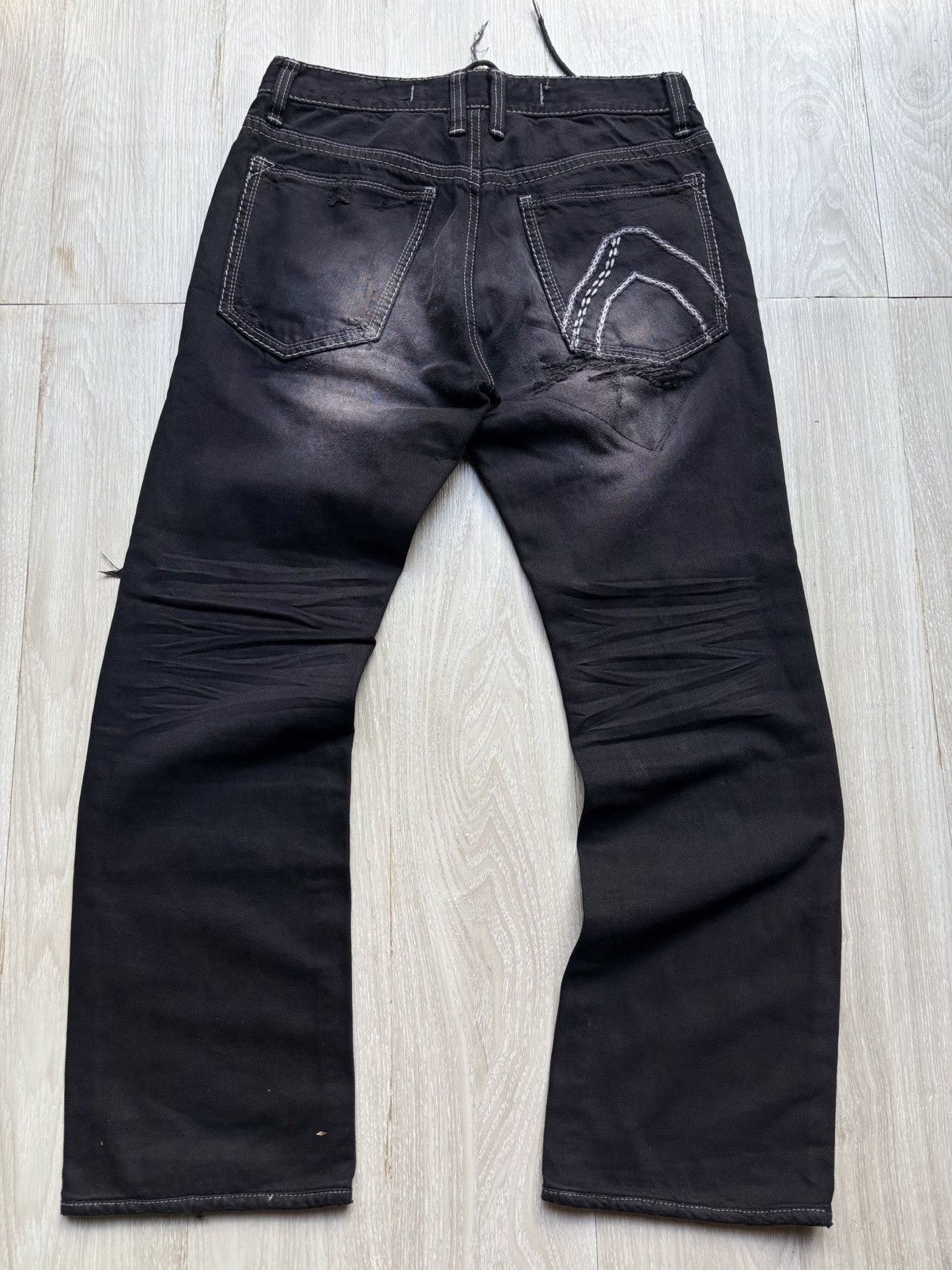 Japanese Brand Buckaroo lace-up baggy jeans Size US 30 / EU 46 - 4 Thumbnail