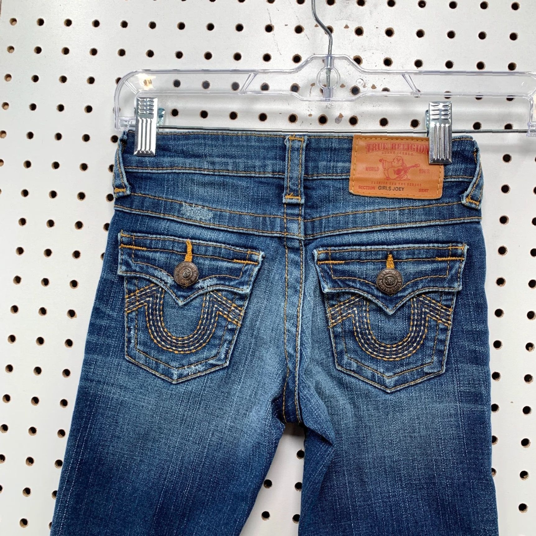True Religion True Religion Bootcut Jeans Size 6 Girls Blue 22x22 Cotton Denim Size 28" / US 6 / IT 42 - 2 Thumbnail