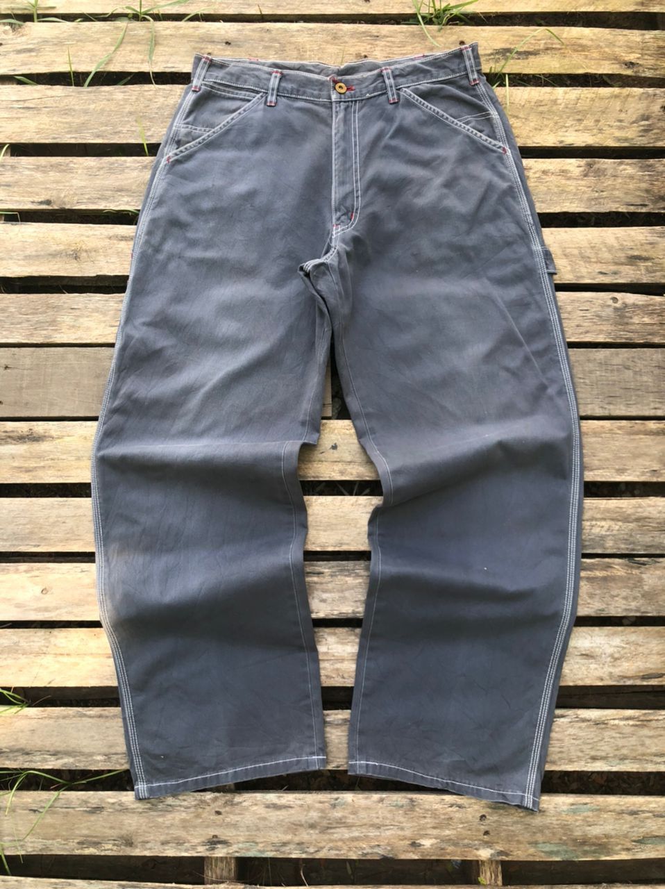 Japanese Brand × Vintage Vintage Bee Bell Carpenter Pants Size US 32 / EU 48 - 2 Thumbnail