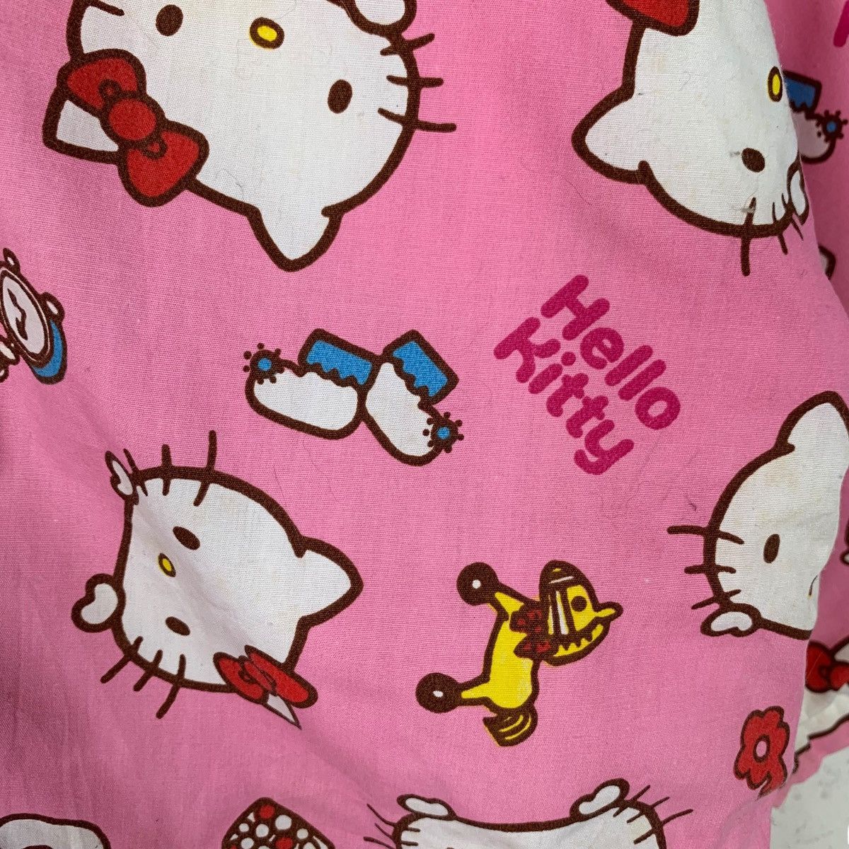 Japanese Brand Vintage HELLO KITTY Fullprint Pink Kimono Jacket #2820-C127 Size M / US 6-8 / IT 42-44 - 7 Thumbnail