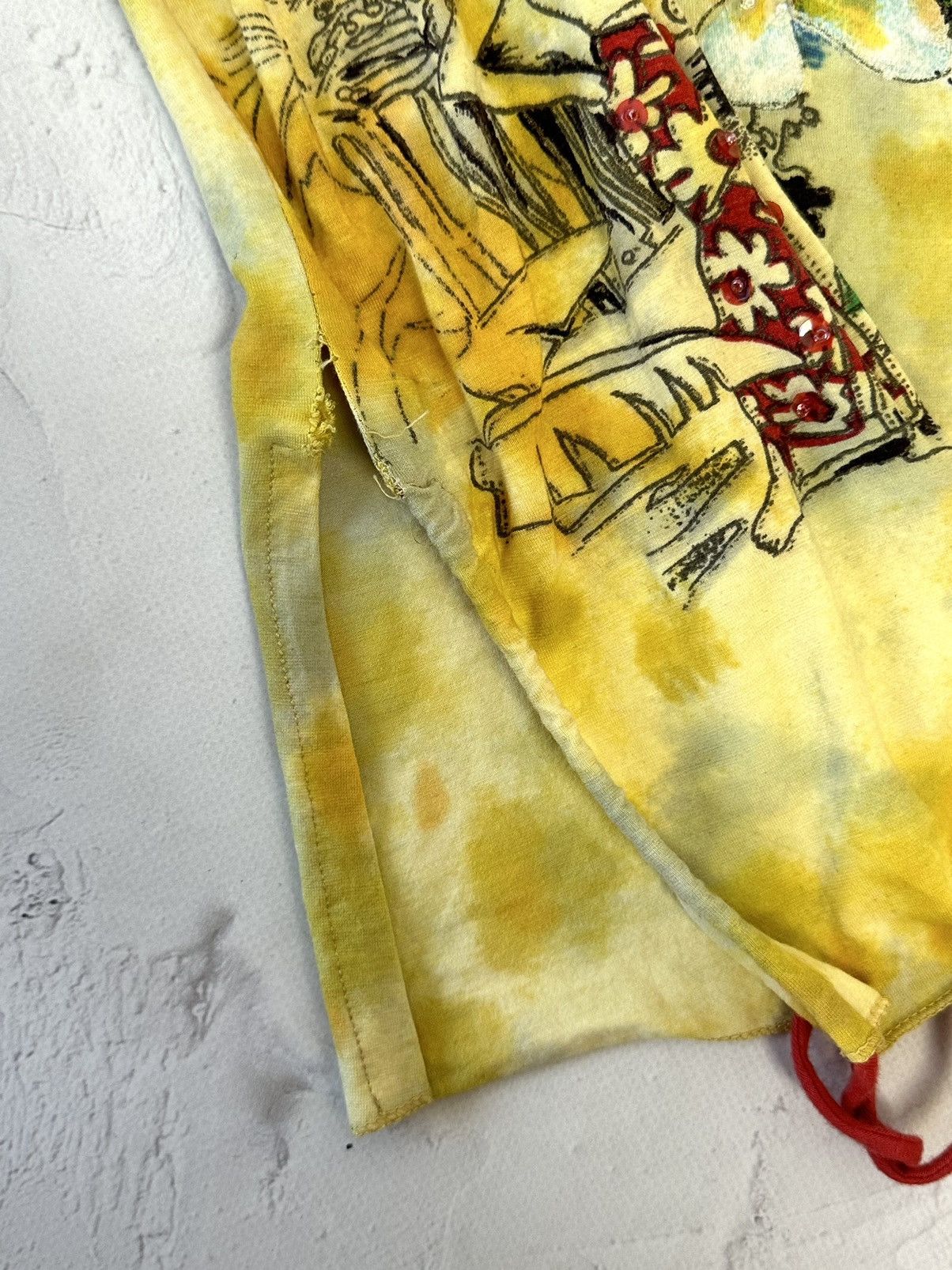 If Six Was Nine Vintage Printed Mesh Flared Sleeves Jumper Size M / US 6-8 / IT 42-44 - 8 Thumbnail