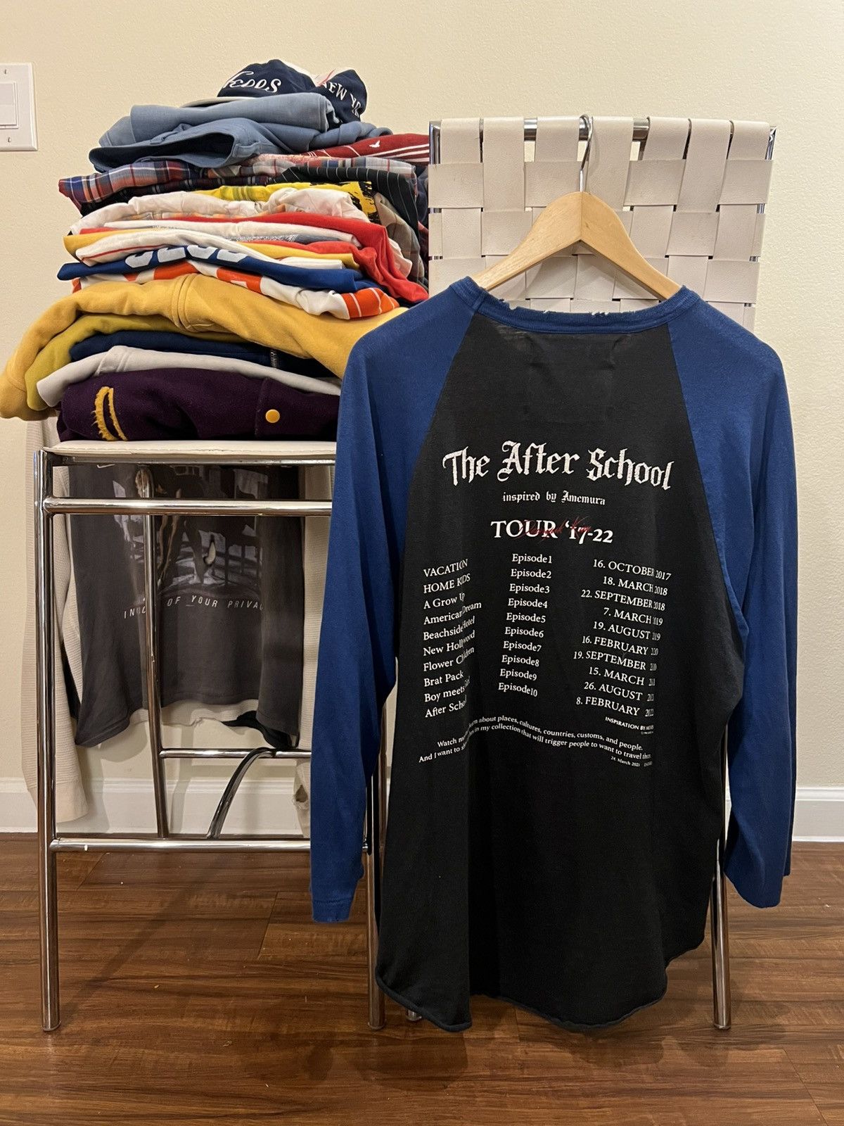 Japanese Brand Dairiku “Boy Meets World”Raglan tee Size US L / EU 52-54 / 3 - 4 Thumbnail