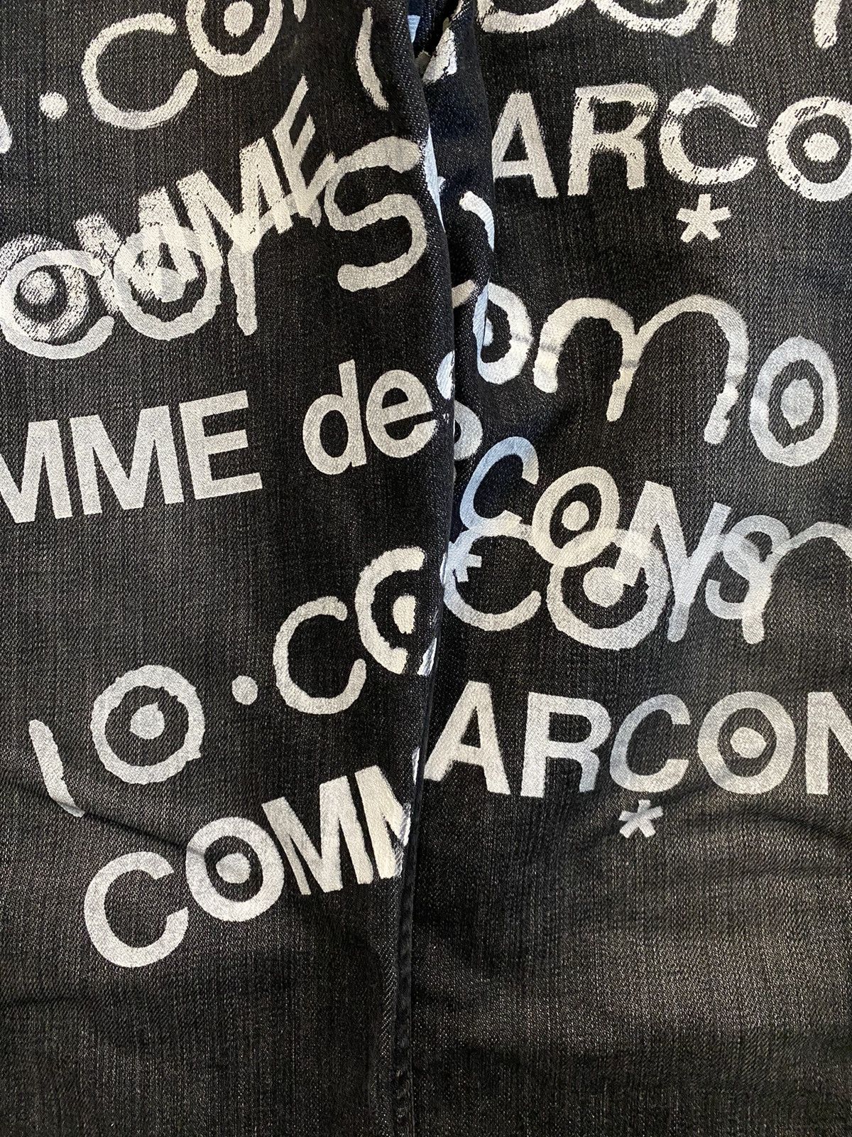 Comme des Garcons Junya Watanabe Man Corso Como SS02 Painted Denim Size US 30 / EU 46 - 3 Thumbnail