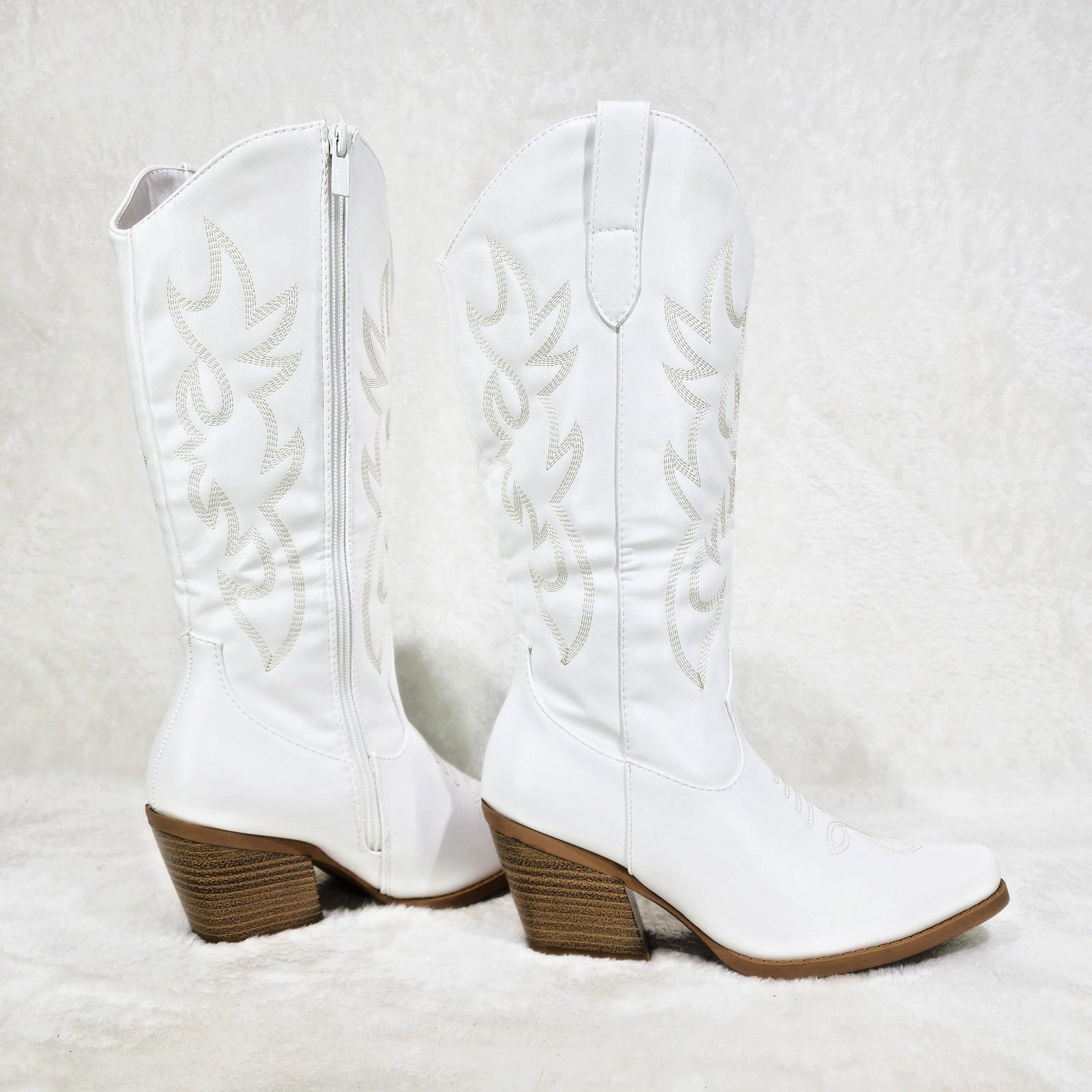Other Reba White Embroidered Leatherette Country Western Cowgirl Size US 8.5 / IT 38.5 - 4 Thumbnail