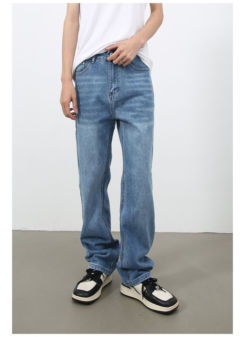 Japanese Brand × Jean Japanese retro straight washed jeans loose straight Size US 32 / EU 48 - 2 Thumbnail