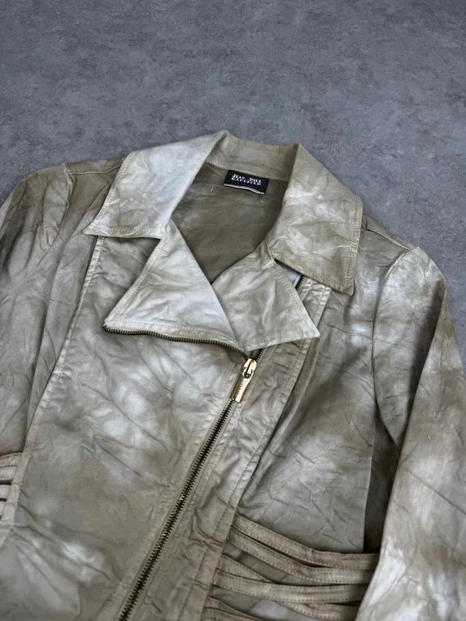 Jean Paul Gaultier SS2004 Jean Paul Gaultier Creamy Brut Asymmetrical Bondage Jacket Size S / US 4 / IT 40 - 4 Thumbnail