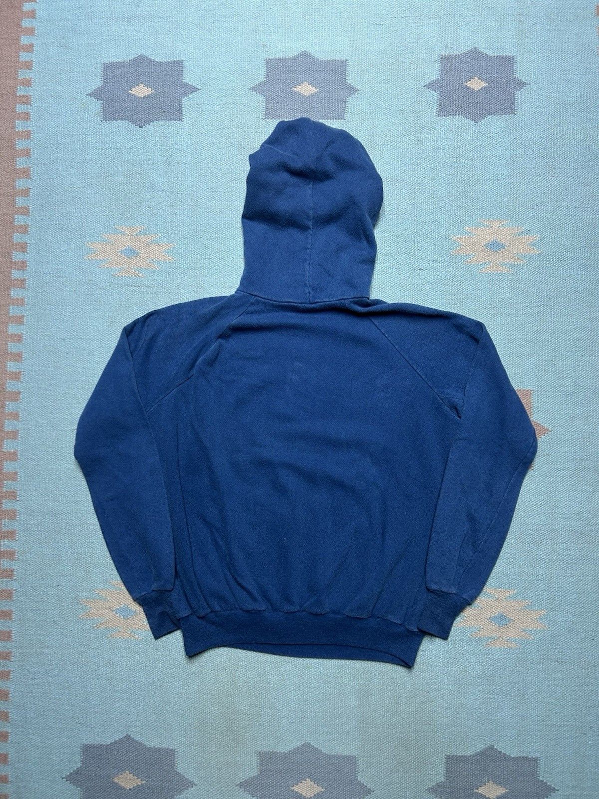 Vintage Vintage 70s hoodie sweatshirt gussets navy blue Sears XL Size US XL / EU 56 / 4 - 8 Thumbnail