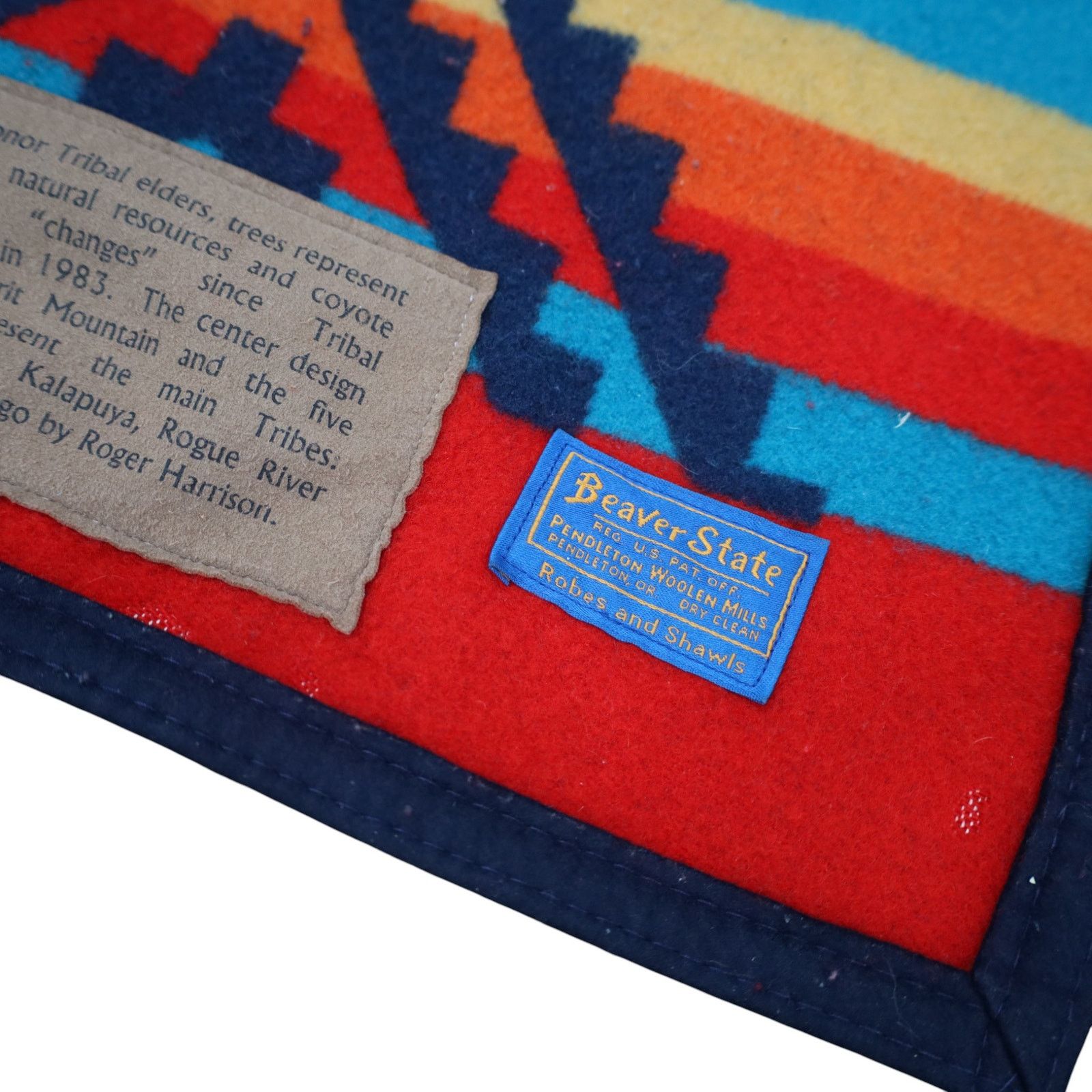 Pendleton VTG Pendleton The Confederated Tribes of Grand Ronde Blanket Size ONE SIZE - 7 Thumbnail