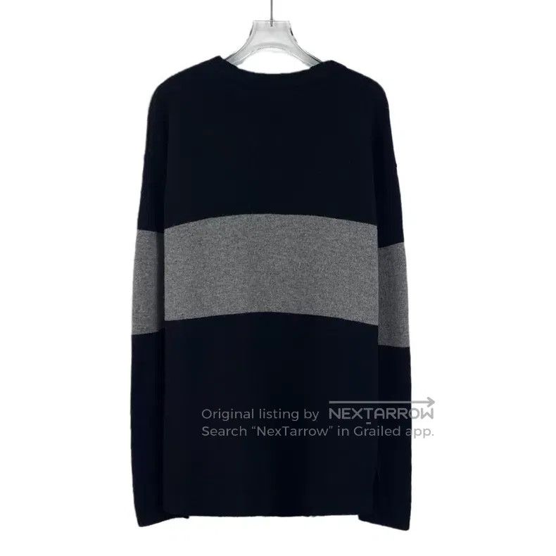 Loewe Loewe Black Logo Embroidered Wool Round Neck Long Sleeve K Size US L / EU 52-54 / 3 - 2 Thumbnail