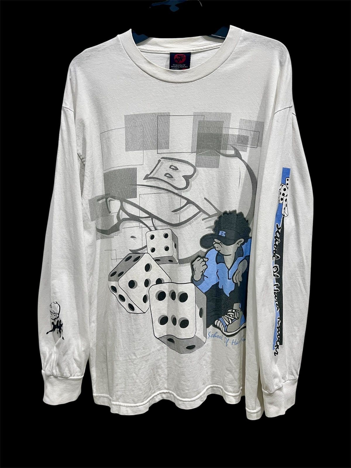 VintageY2K School of Hard Knocks SkateGraphic Fashion Hiphop