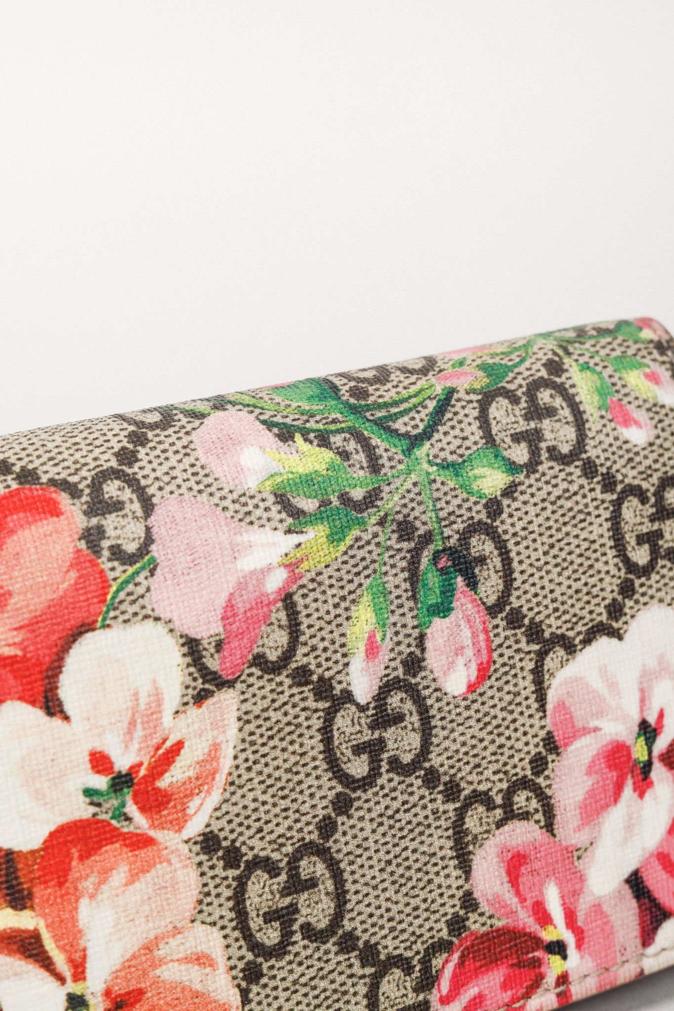 Gucci Gucci GG Supreme Blooms Card Case Pink Mauve Multicolour Size ONE SIZE - 6 Thumbnail