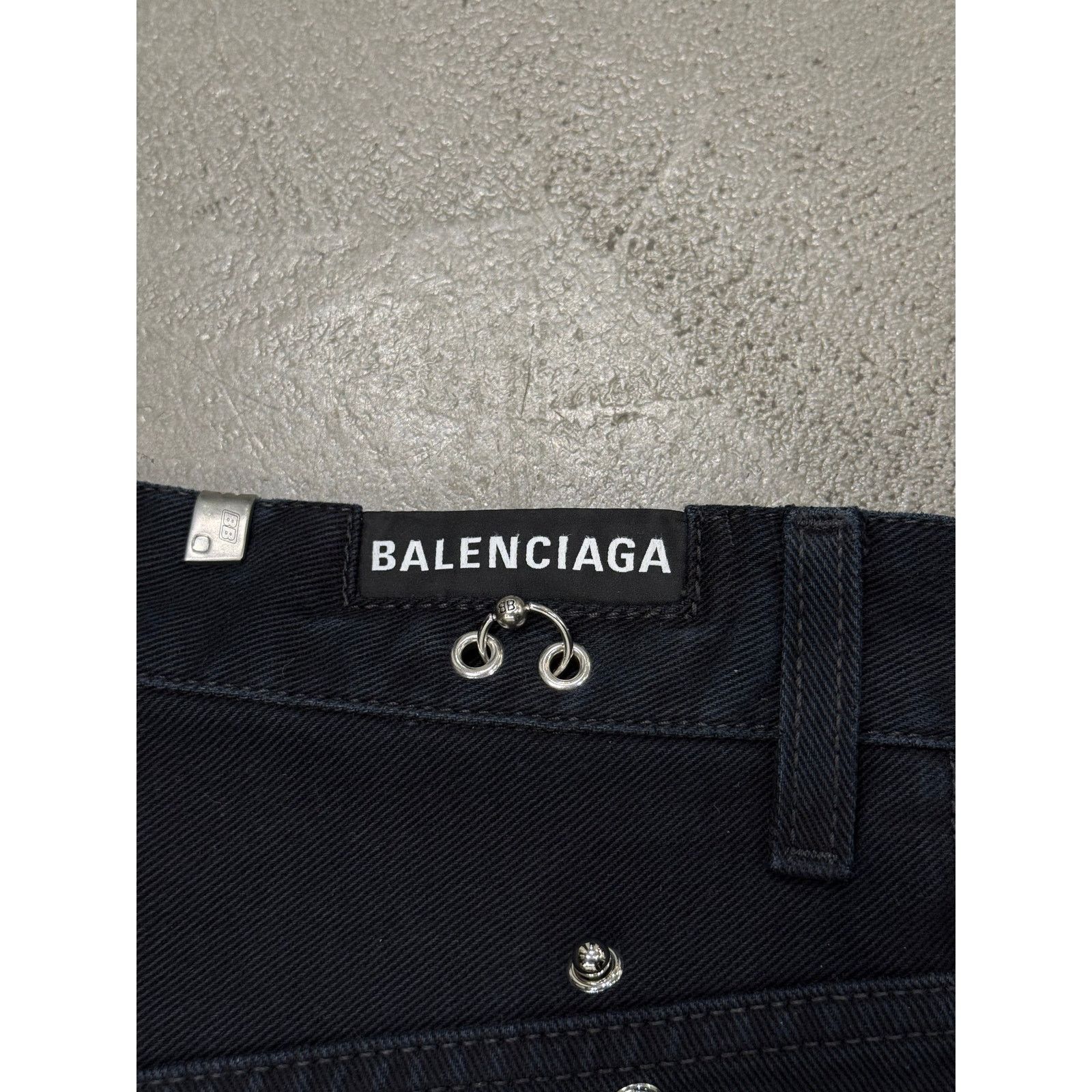Balenciaga S/S2024 Balenciaga pierced wide-leg jeans Size US 34 / EU 50 - 7 Thumbnail