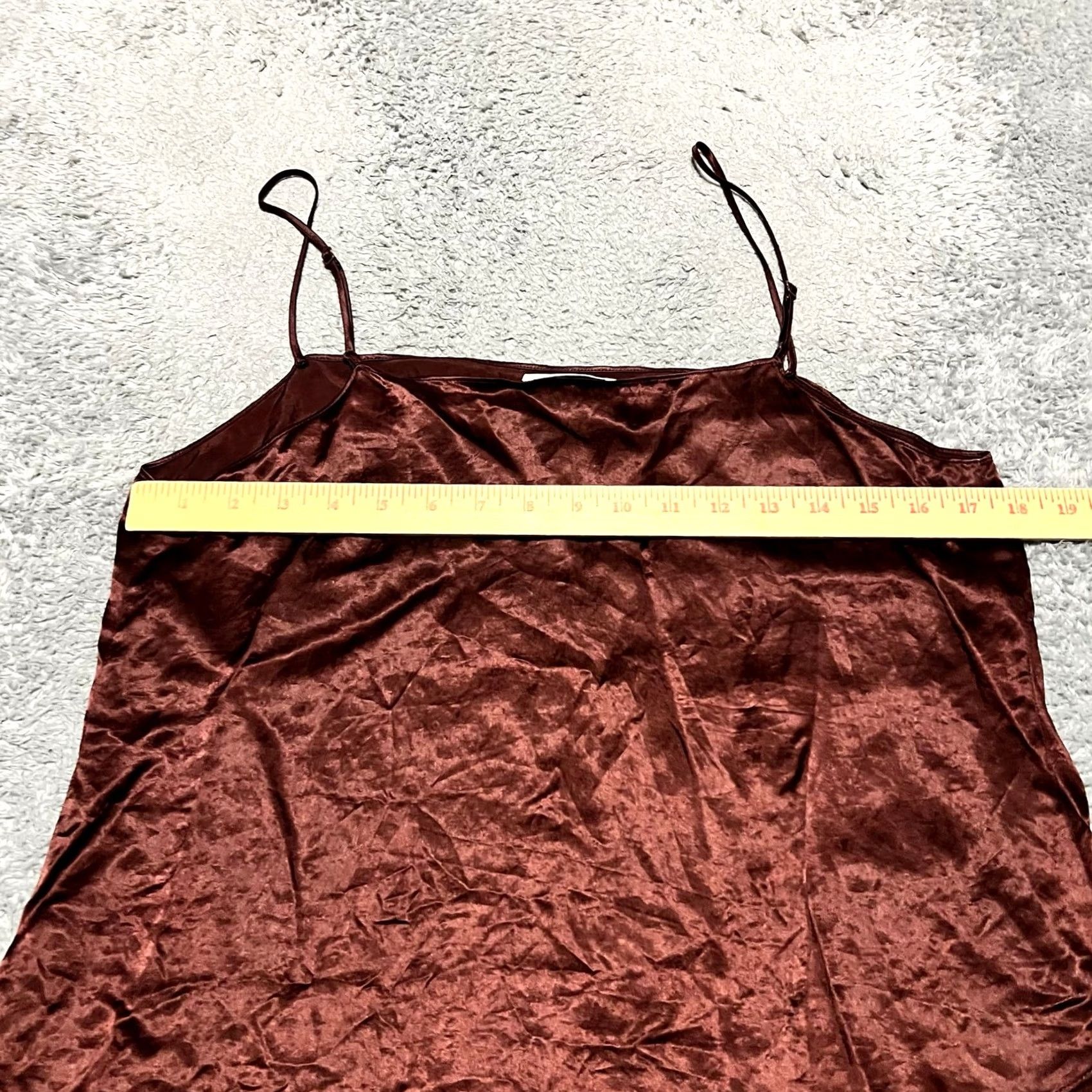 Vintage Babaton Aritzia Everly Camisole Tank Top Satin Brown Medium Womens Size M / US 6-8 / IT 42-44 - 3 Thumbnail