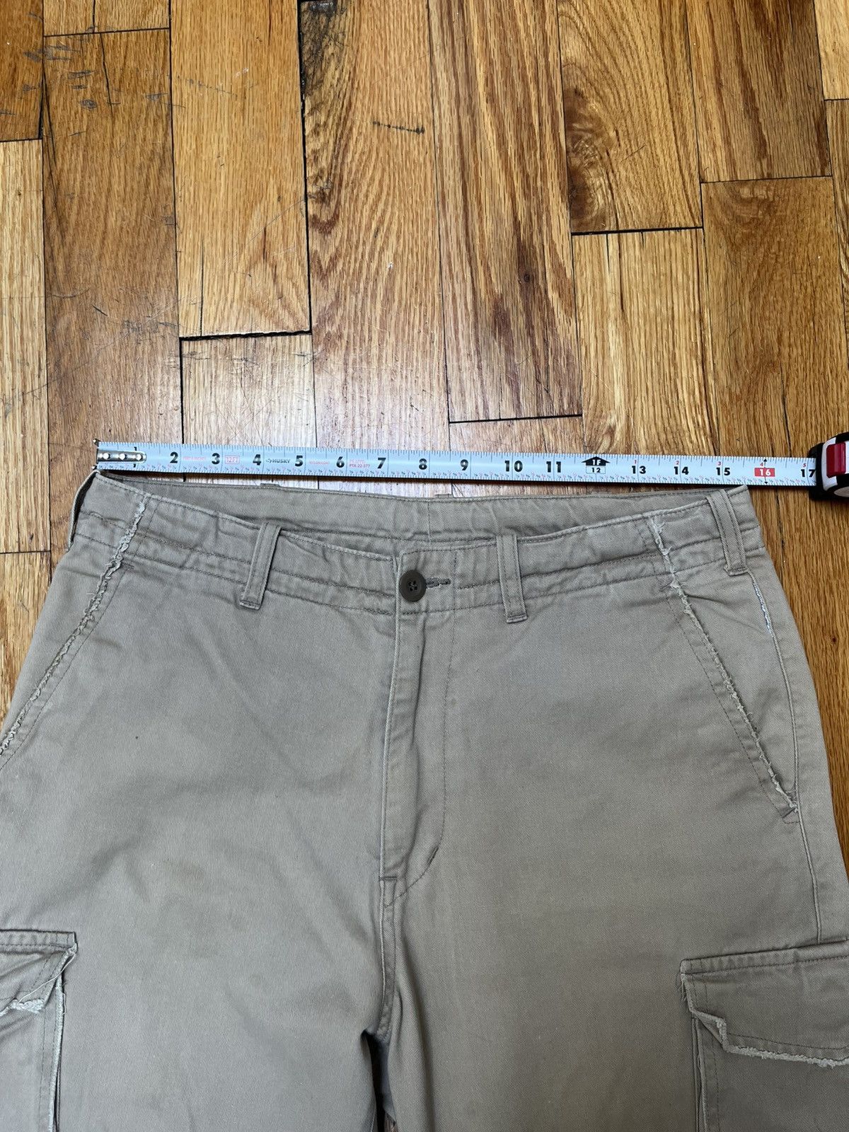 GOODENOUGH GOODENOUGH Khaki Cargo Pants Size US 31 - 4 Thumbnail