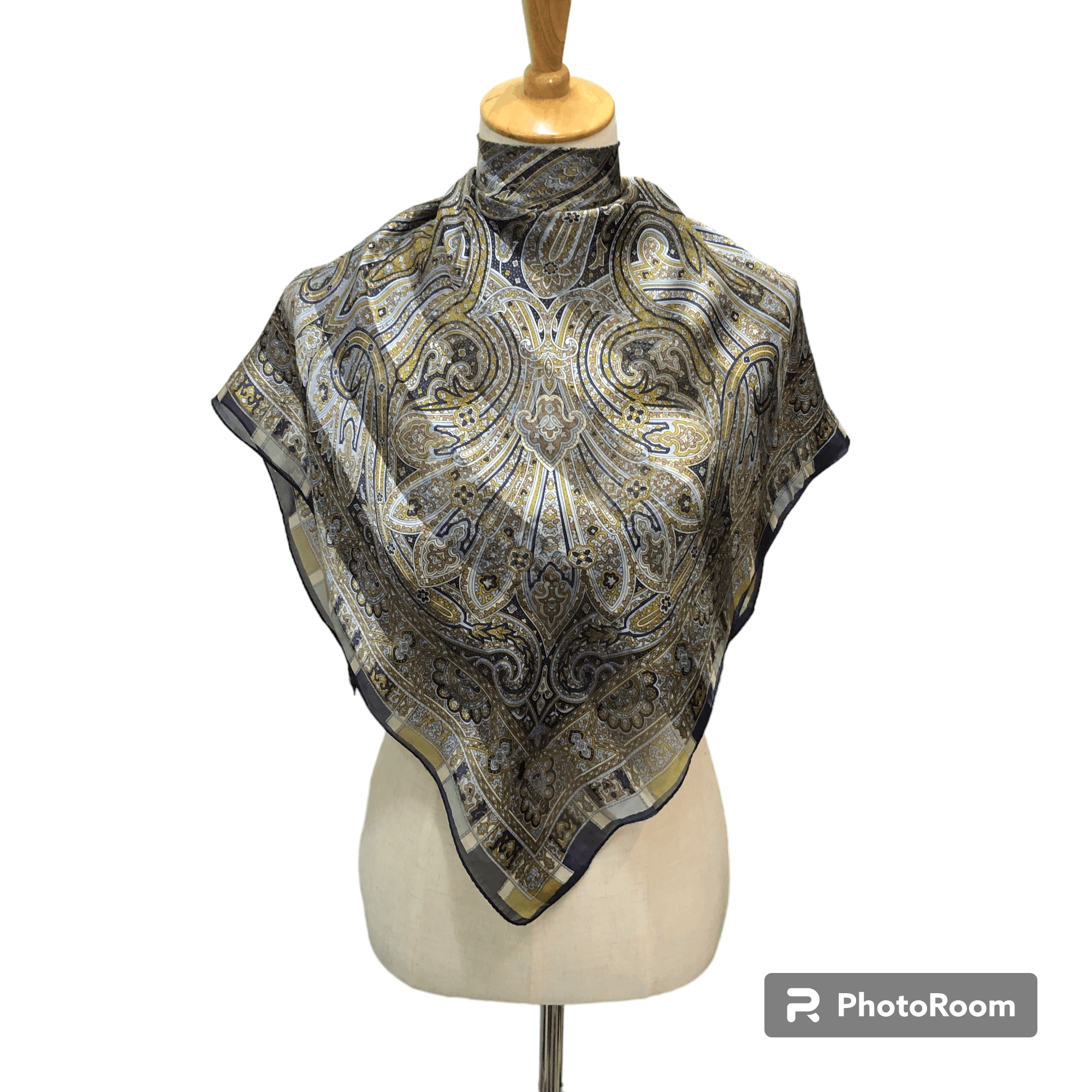 Aquascutum Aquascutum Paisley Silk Scarf M1194 Size ONE SIZE - 1 Thumbnail