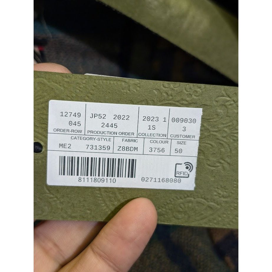 Gucci o1rshd1 Caban Waxed Cotton Jacket in Shrub/Mix Size US M / EU 48-50 / 2 - 21 Thumbnail