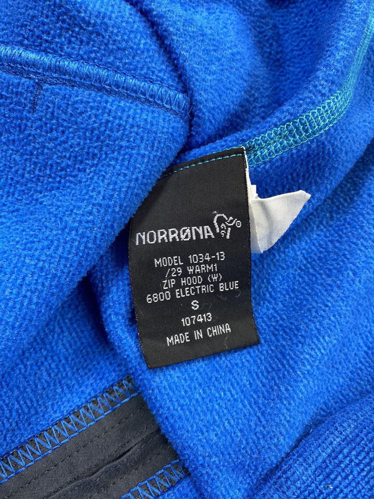 Norrona Norrona Polartec Blue Full Zip Hood Size Small Size US S / EU 44-46 / 1 - 10 Thumbnail
