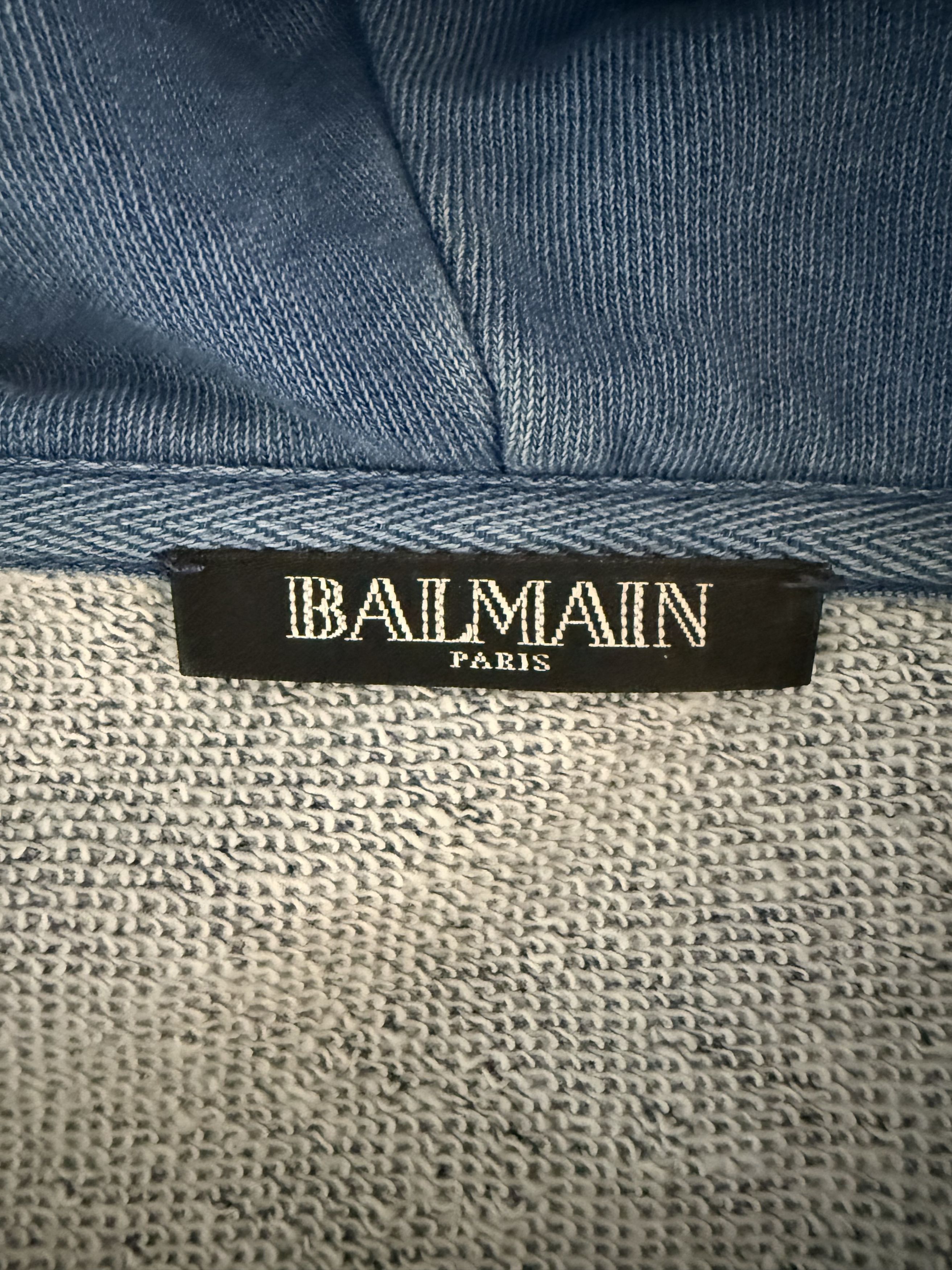 Balmain Archival Crest Sleeveless Zip Hoodie Size US XL / EU 56 / 4 - 15 Thumbnail