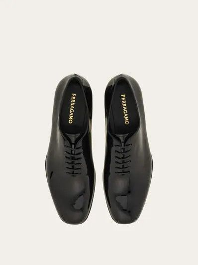 Salvatore Ferragamo os11x0126 Denzel Patent Leather Oxford Shoes in Black Size US 10 / EU 43 - 3 Thumbnail