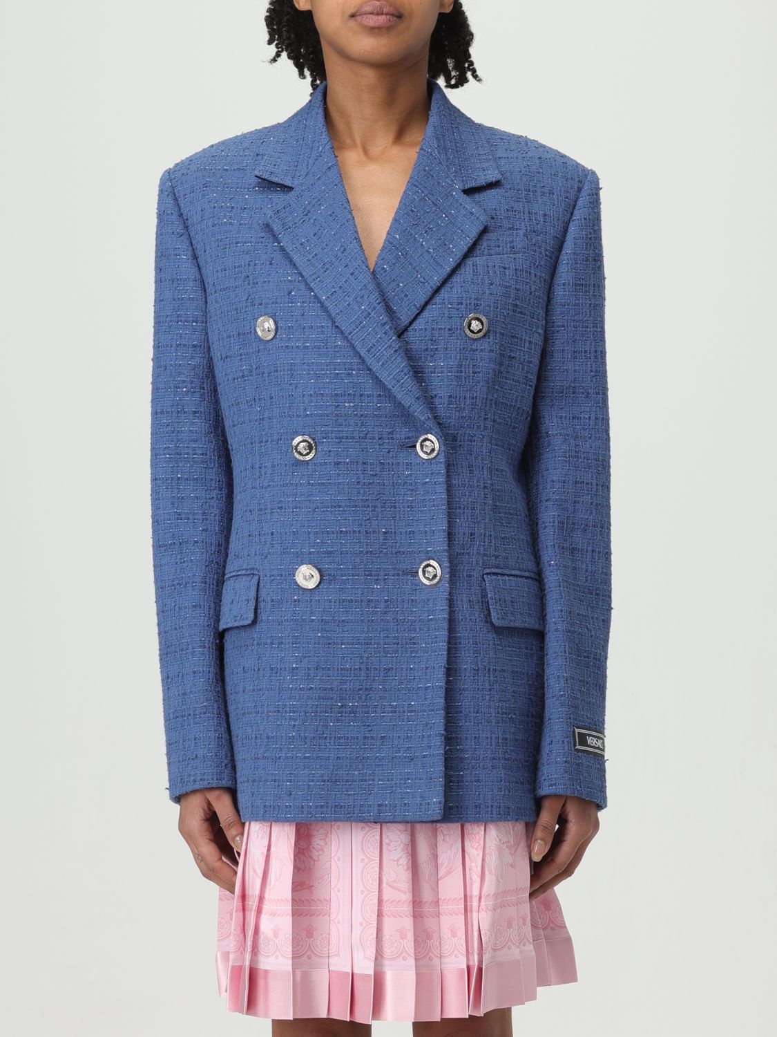 image of Versace Jacket Woman Denim, Women's (Size Medium)