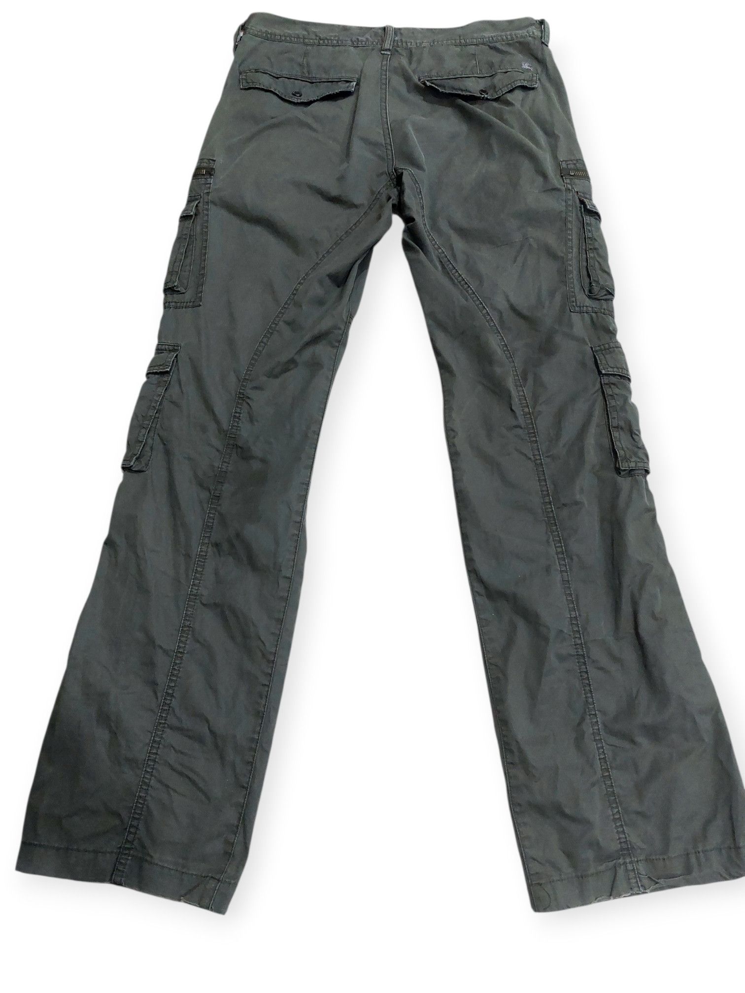 Burberry Japanese Y2K Burberry Black Label Multipocket Cargo Pants Size US 30 / EU 46 - 16 Thumbnail