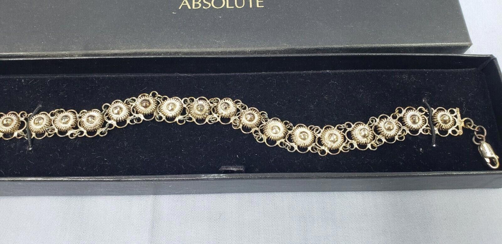 Designer Vintage Silver Absolute Brand Women's Bracelet Made In Italy Size ONE SIZE - 2 Thumbnail