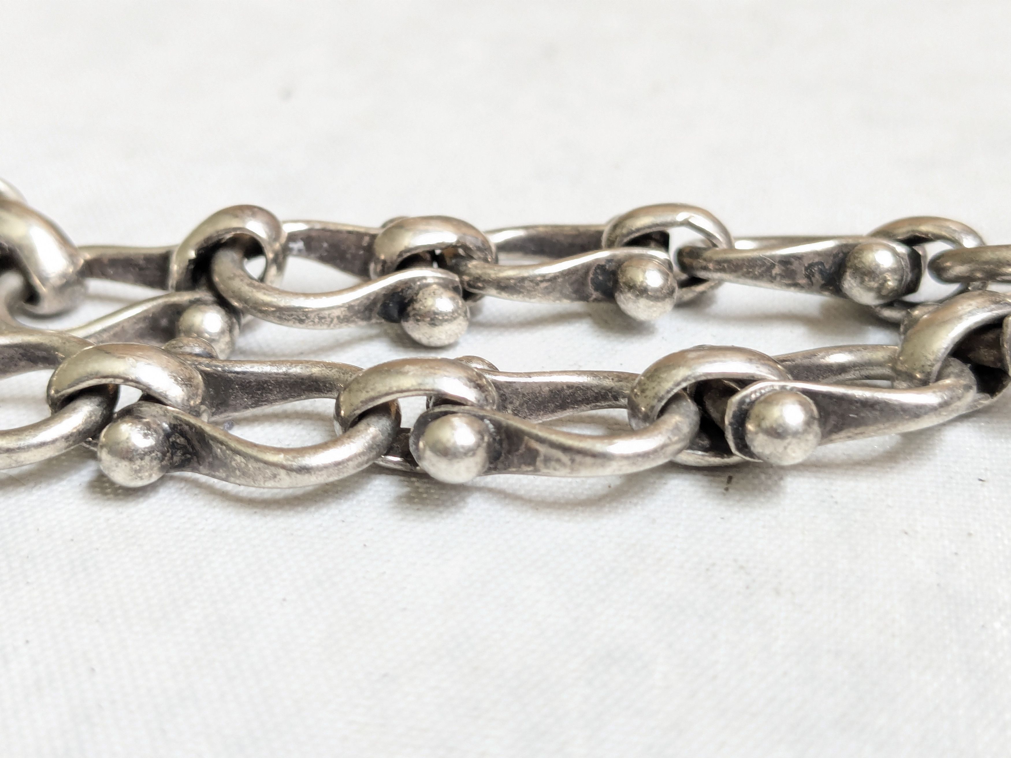 Jewelry Vintage Sterling Silver Equestrian Bracelet Taxco 7.75" Size ONE SIZE - 11 Thumbnail