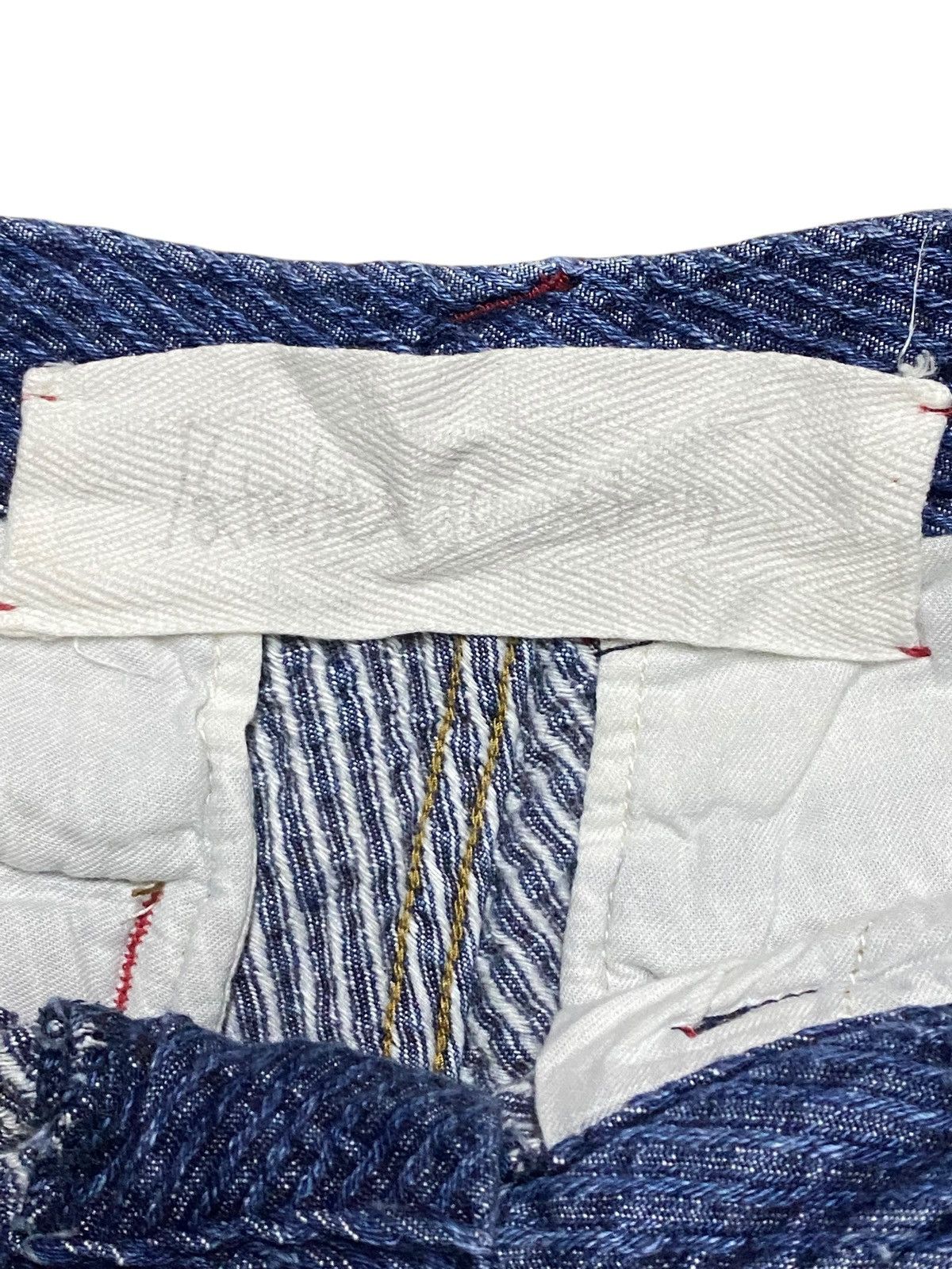 Japanese Brand Blue vintage 90s wide leg denim shorts Size 26" / US 2 / IT 38 - 11 Thumbnail