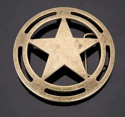 Other Belts Round Star Belt Buckle ( Buckle only ) Size ONE SIZE - 1 Thumbnail