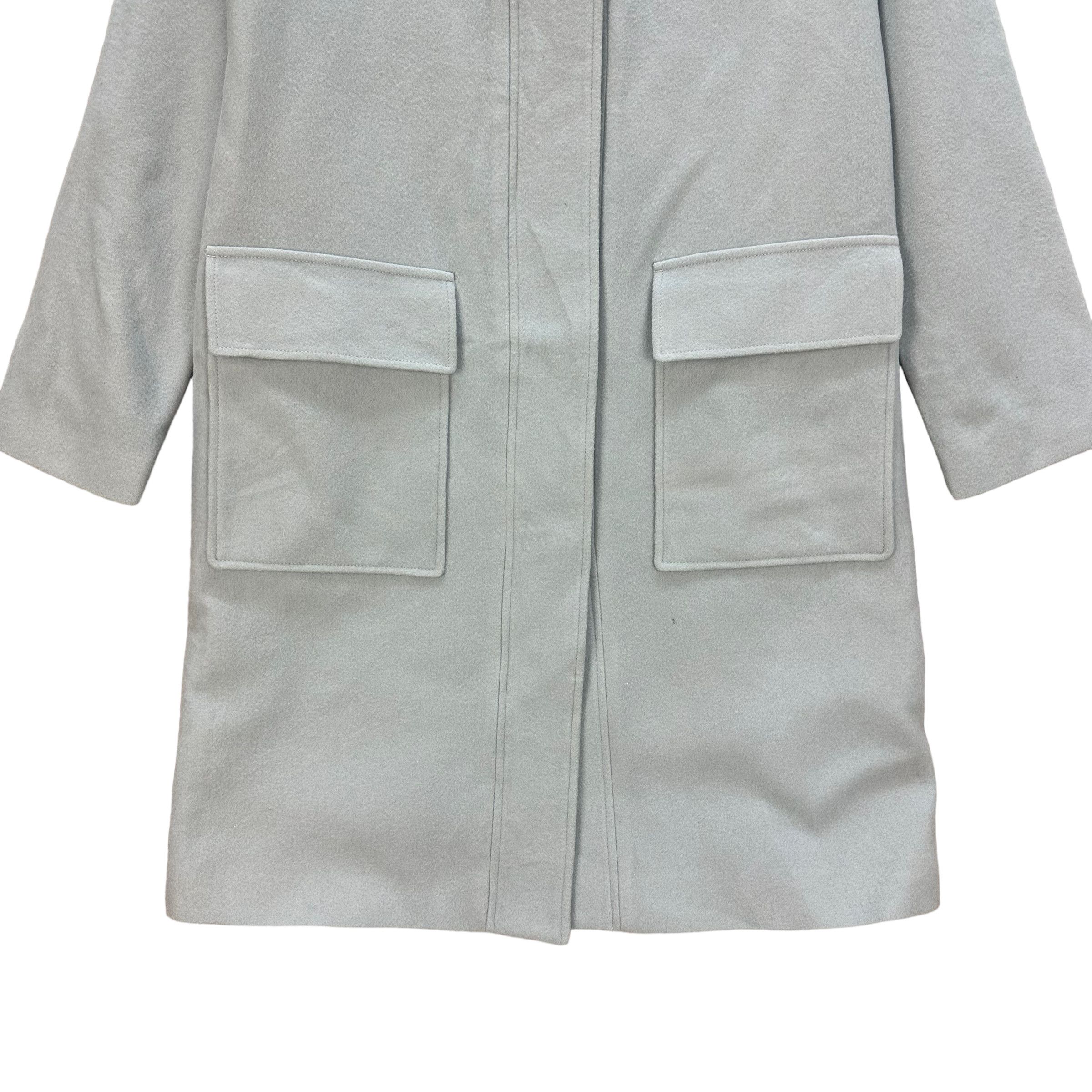 Theory THEORY HOODED BABY BLUE WOOL LONG COAT #8042-198 Size M / US 6-8 / IT 42-44 - 3 Thumbnail